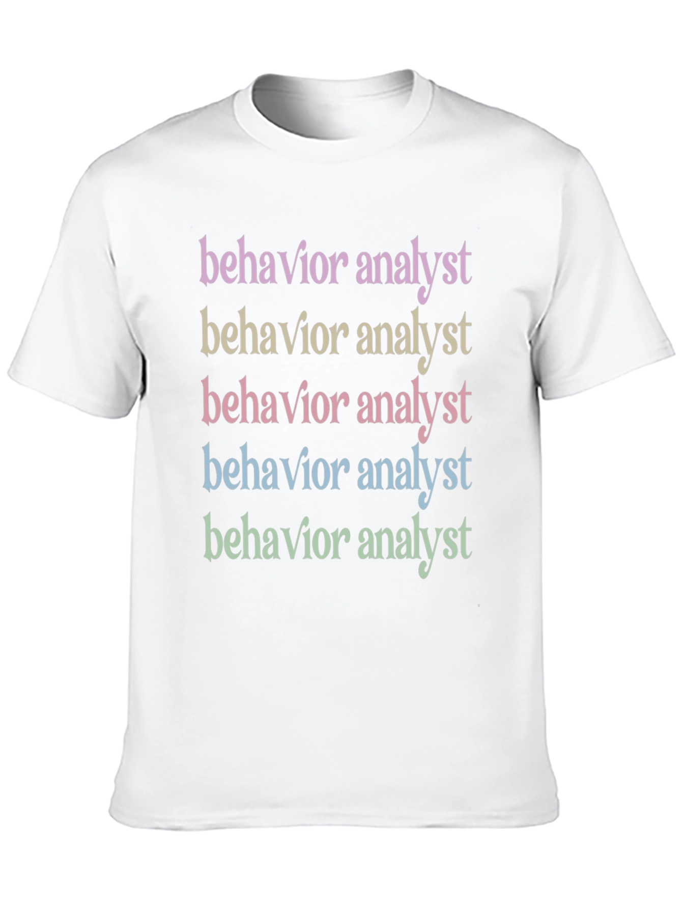 Black Behavior Analyst Graphic T-Shirt view 10