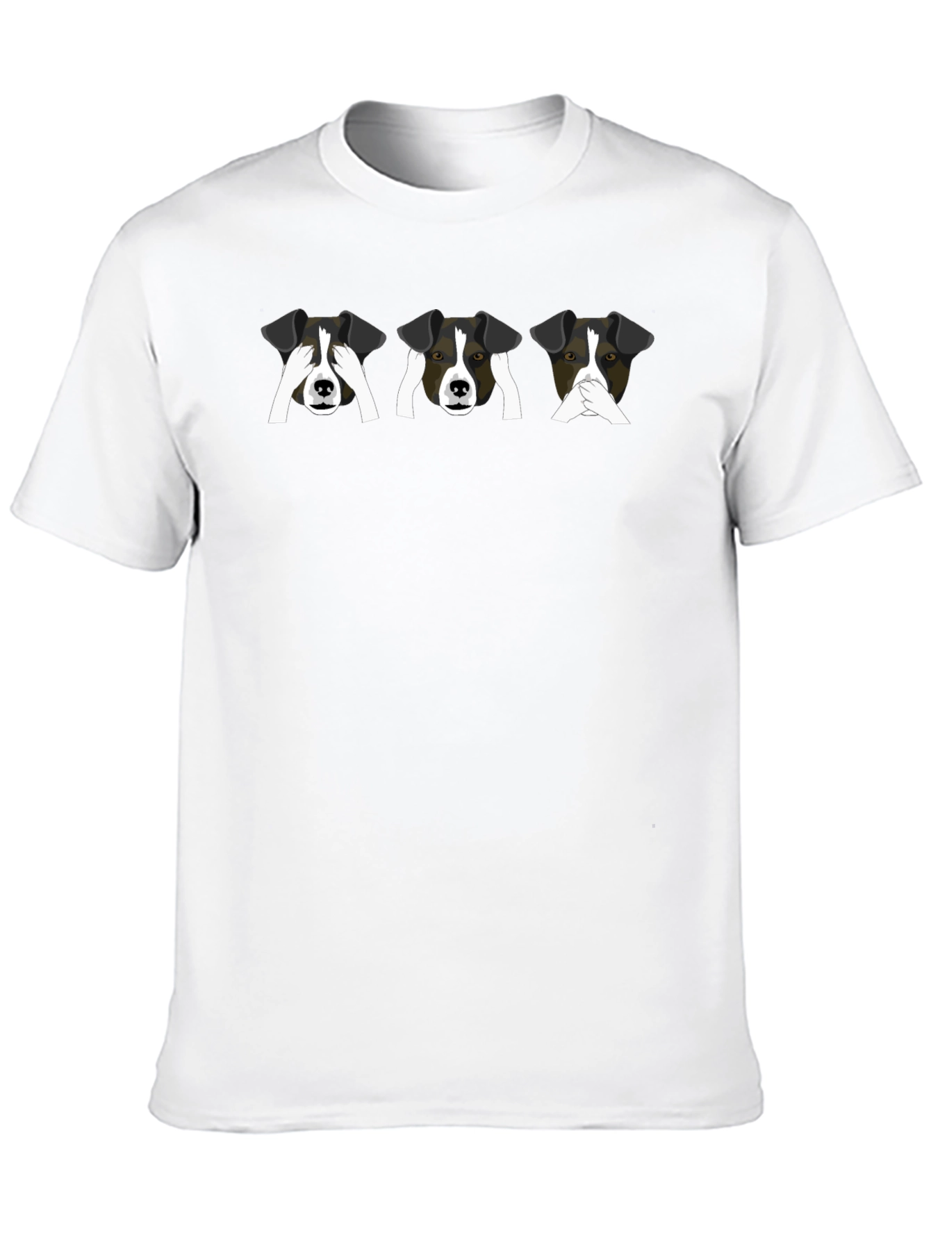 Black Speak No Evil Dog T-Shirt view 10