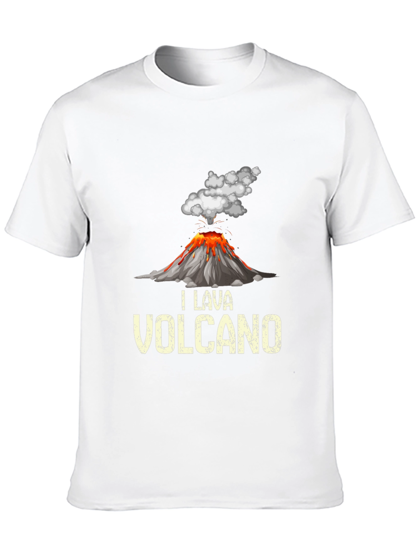 Black Volcano Lava T-Shirt - Unique Graphic Tee view 10