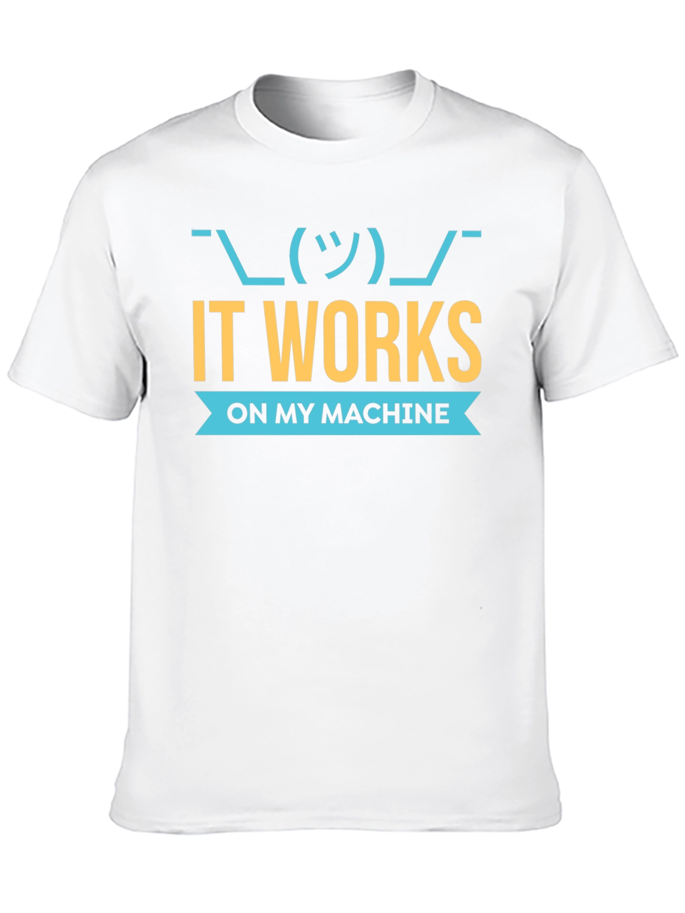 Black It Works On My Machine Programmer T-Shirt view 10