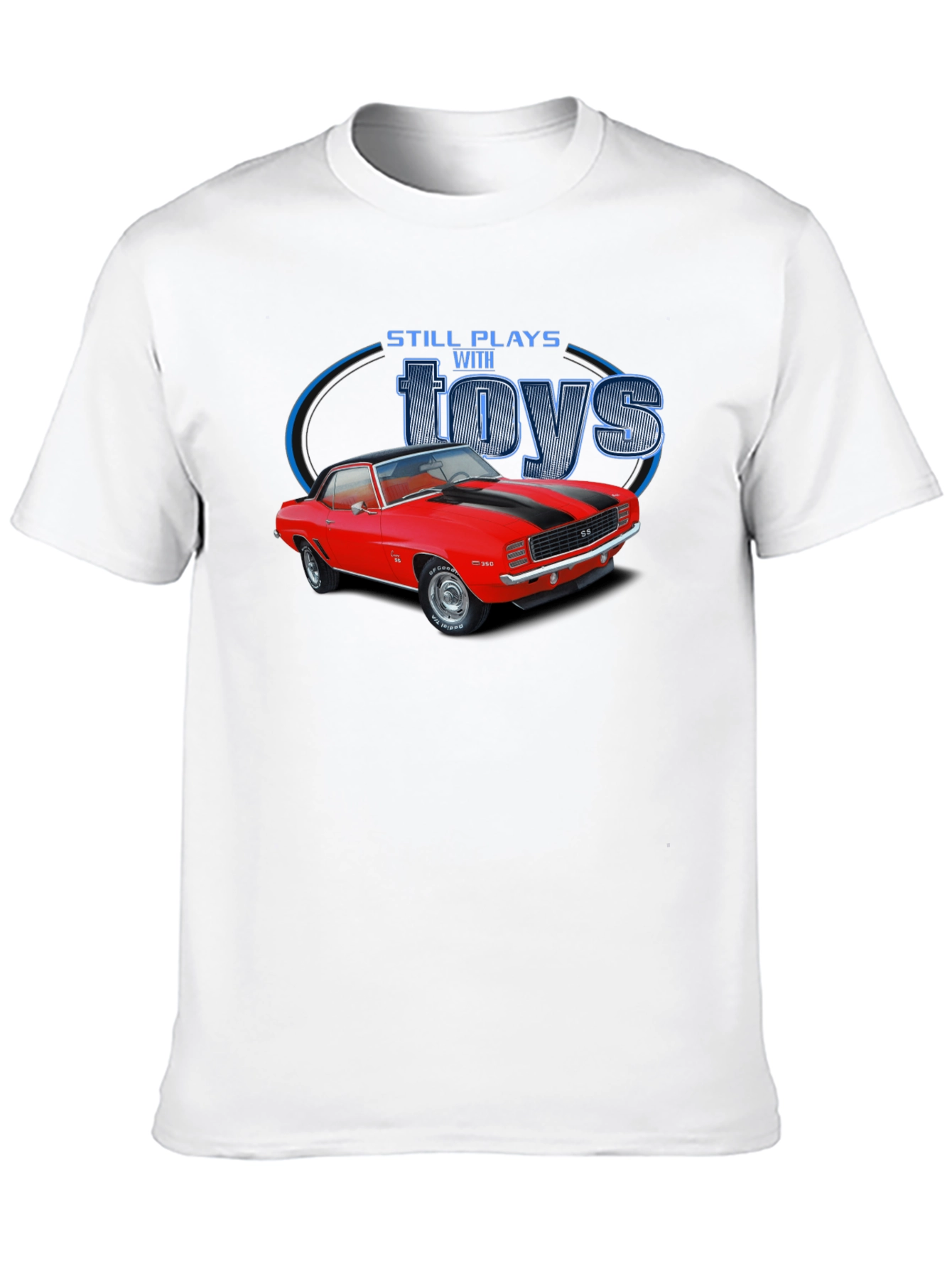 Black Still Plays With Toys Classic Car Graphic T-Shirt view 10