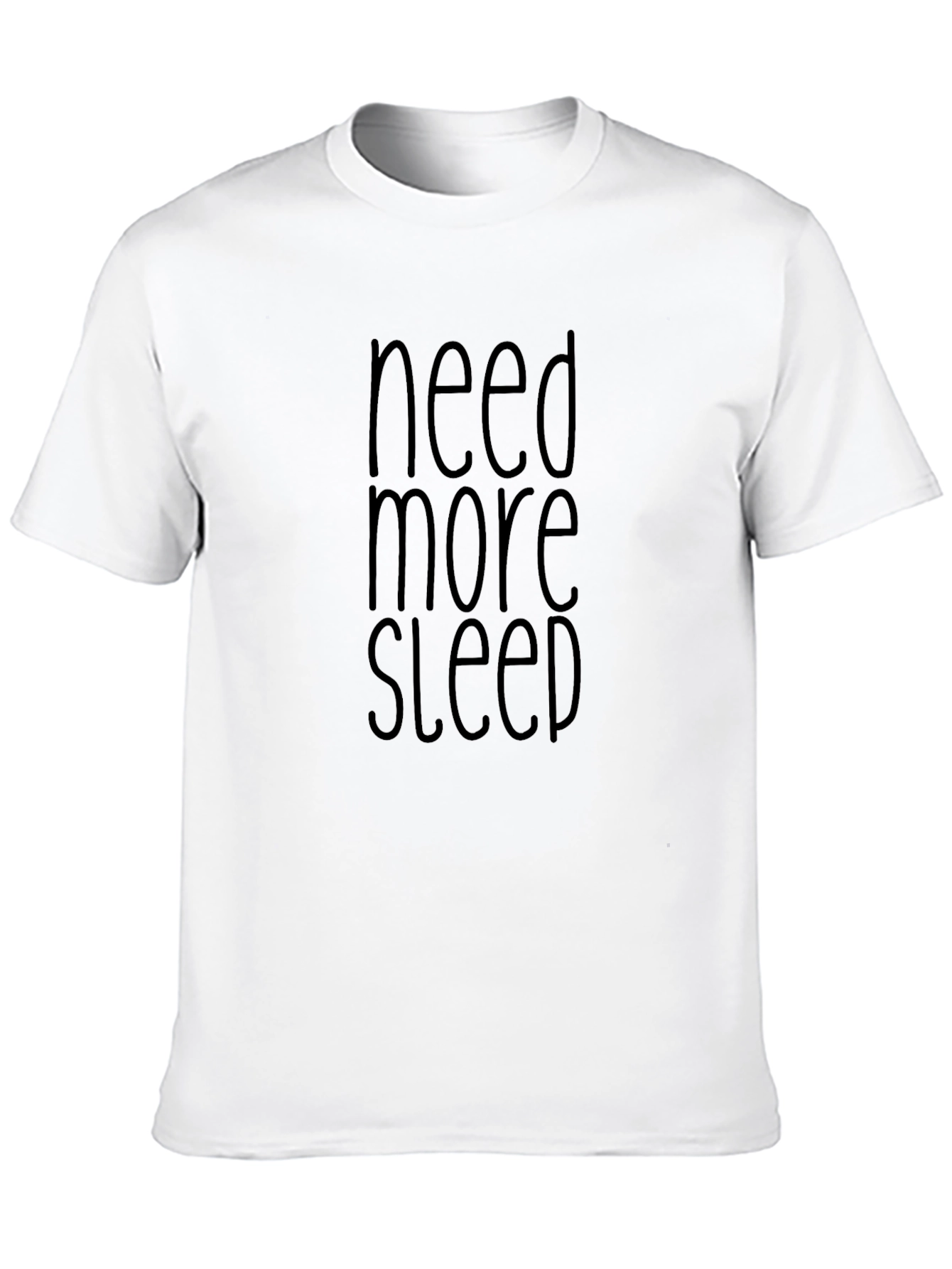 Black Need More Sleep Graphic T-Shirt - Black view 10