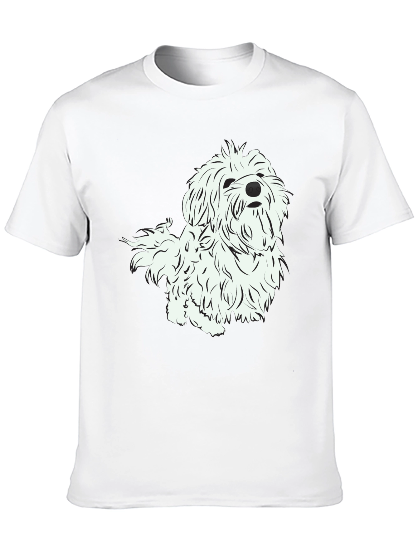 Black Dog Graphic Print Black T-Shirt view 10