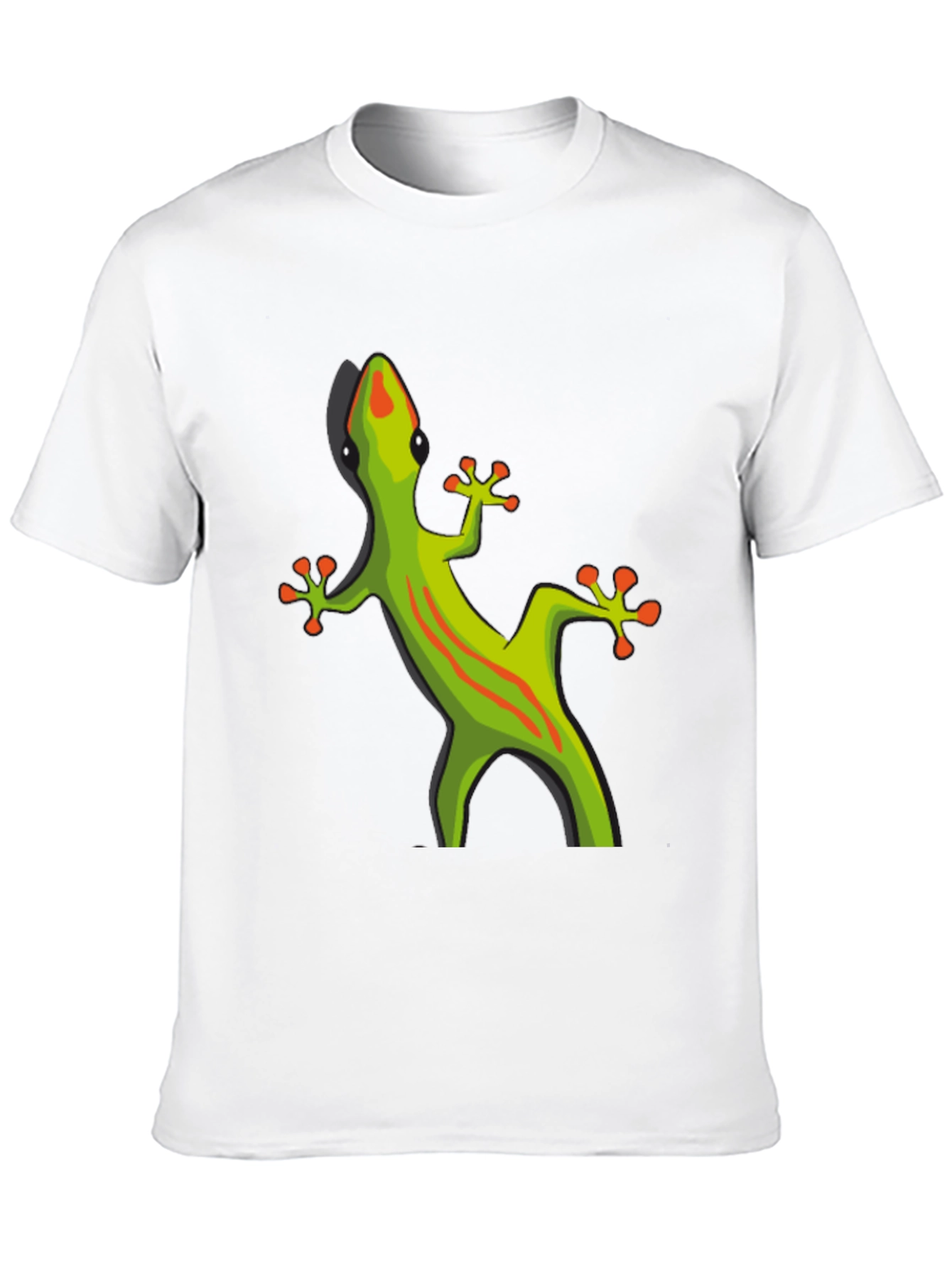 Black Black T-Shirt with Gecko Graphic view 10