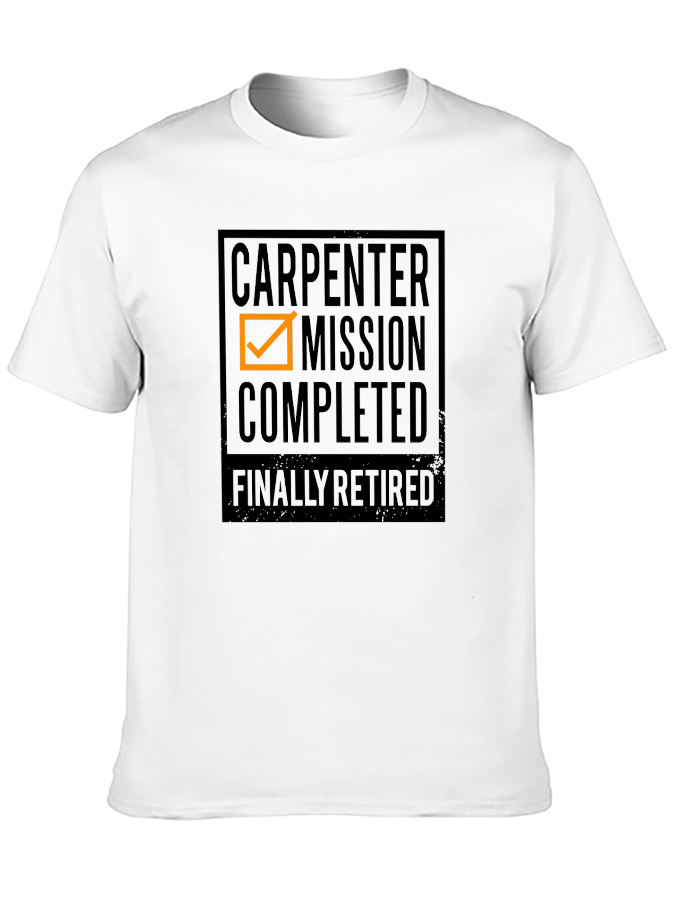 Black Carpenter Mission Completed - Retirement T-Shirt view 10
