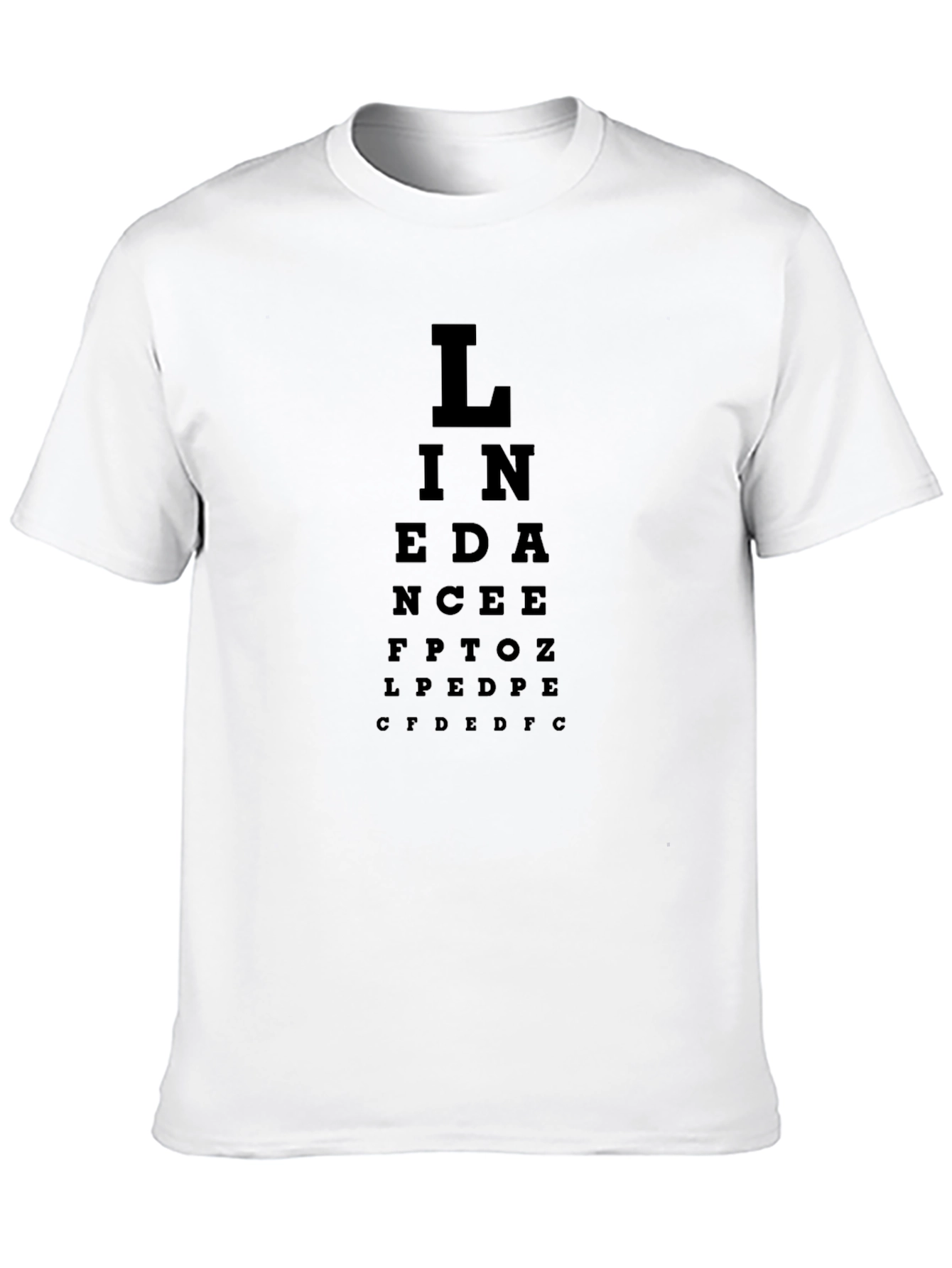 Black Eye Chart T-Shirt - Funny Optical Illusion Tee view 10