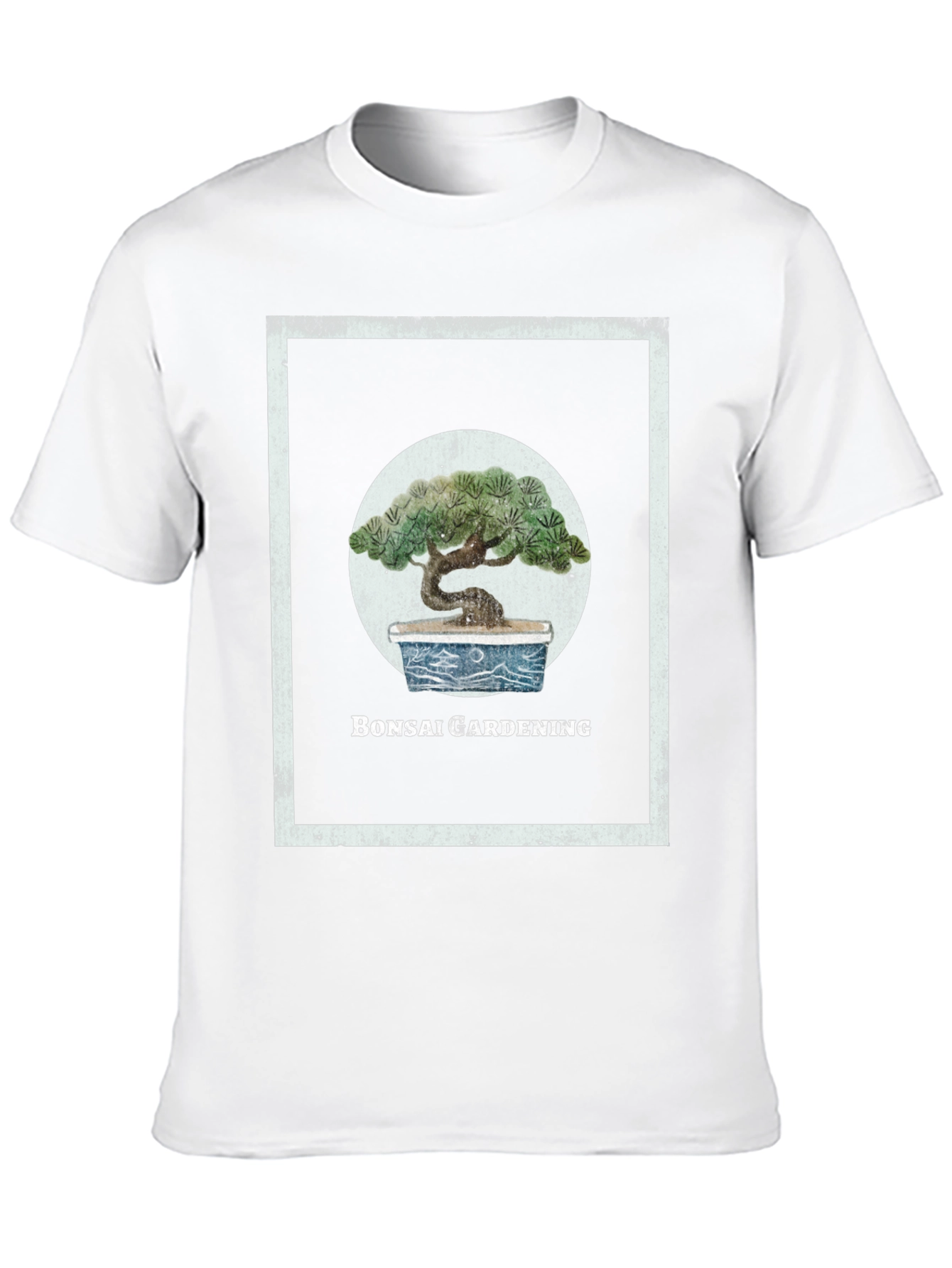 Black Bonsai Gardening Graphic Tee view 10