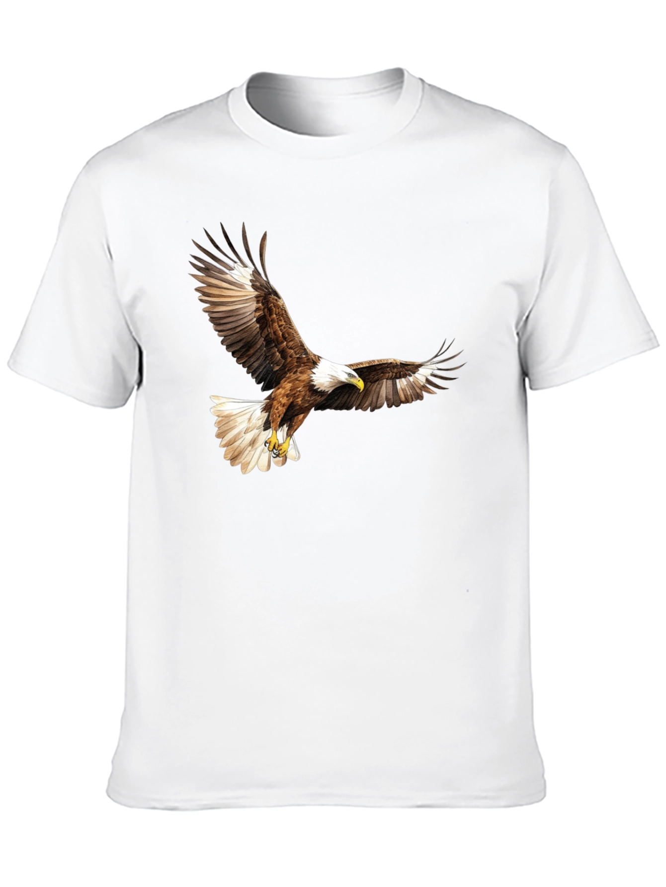Black Black Eagle Print Graphic Tee view 10