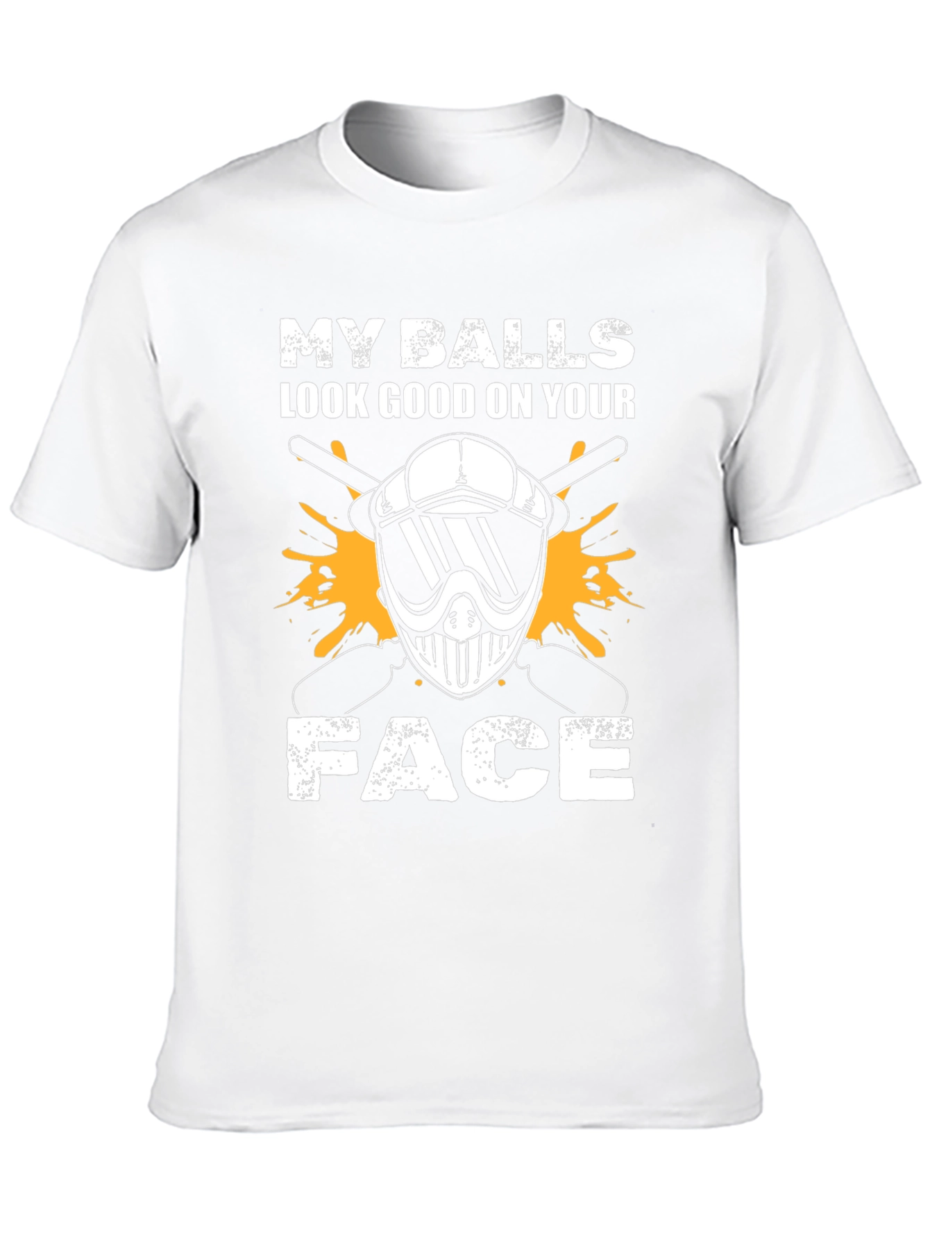 Black Funny Graphic T-Shirt - My Balls Look Good On Your Face view 10