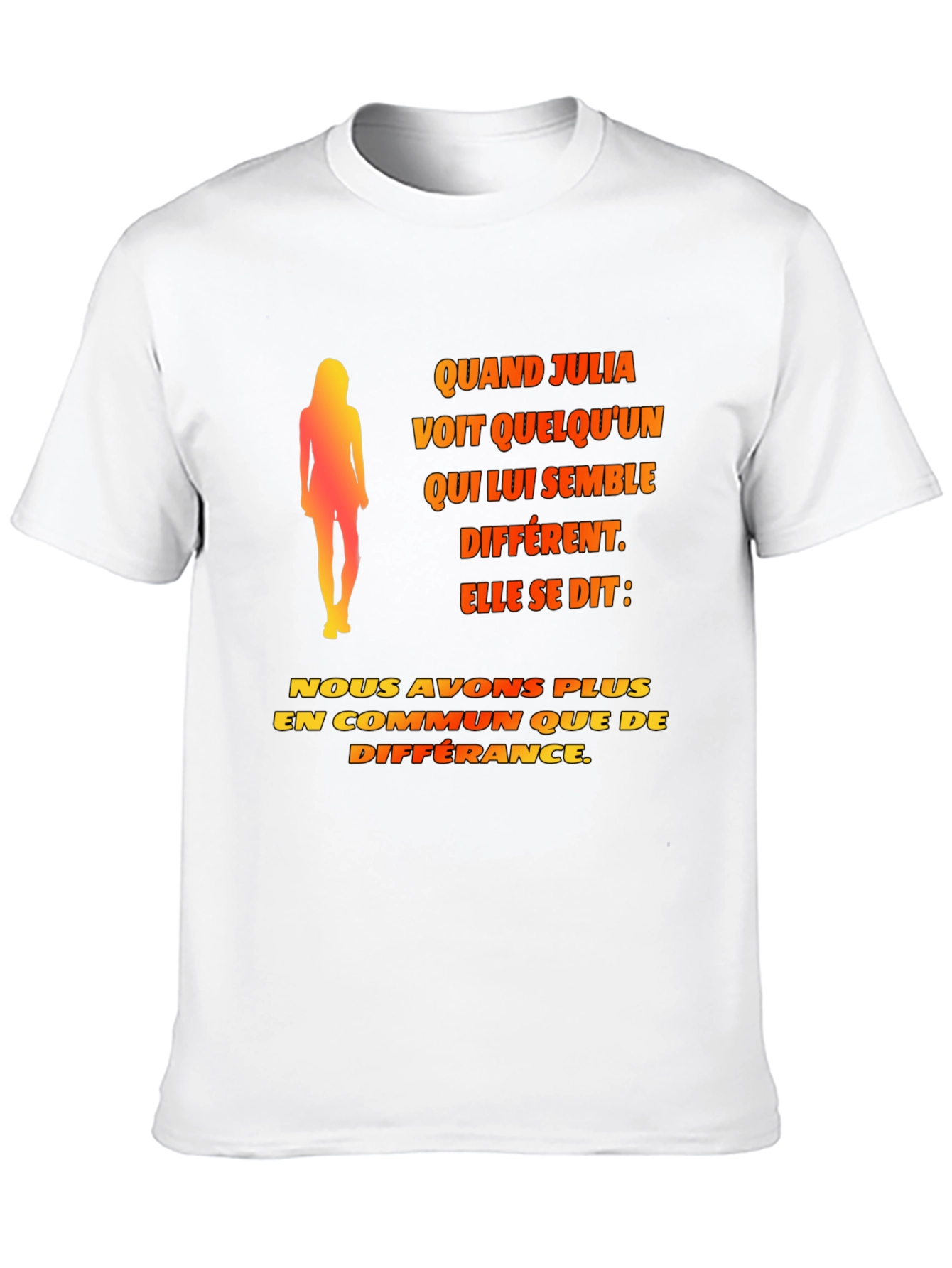 Black Quand Julia T-Shirt - Unisex Novelty Tee view 10