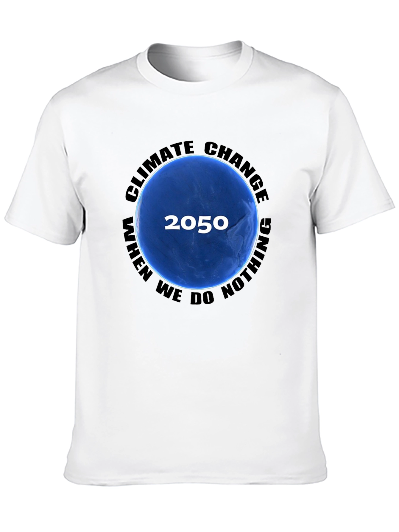 Black Climate Change 2050 T-Shirt view 10