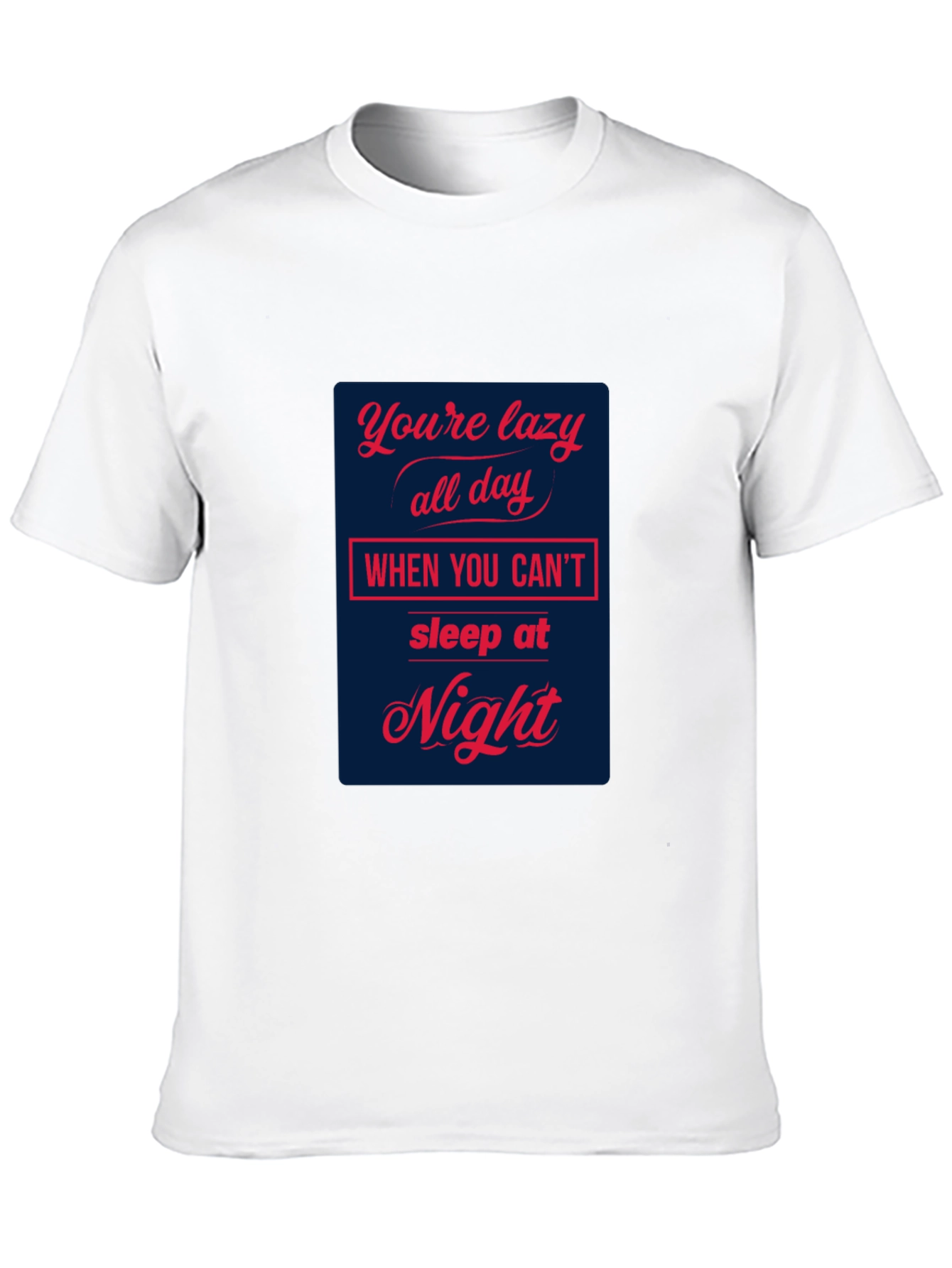 Black Lazy All Day T-Shirt view 10