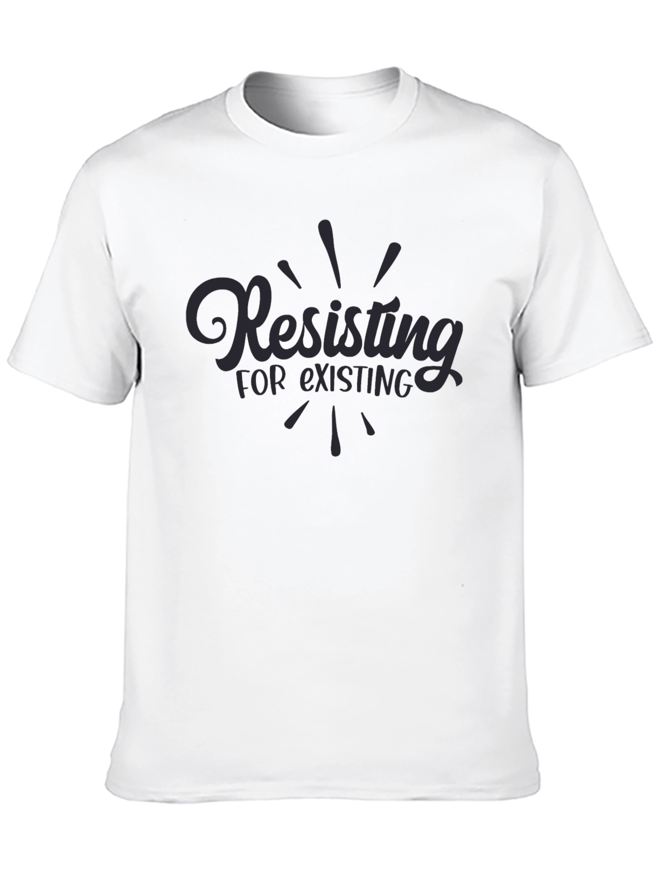 Black Resisting for Existing Graphic Tee view 10