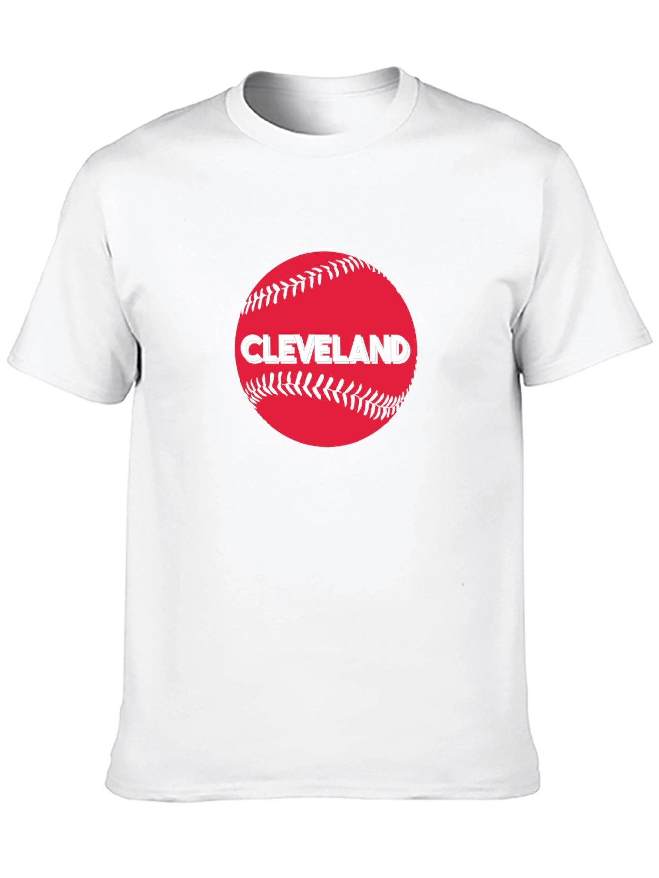 Black Cleveland Baseball Fan T-Shirt - Classic Design view 10