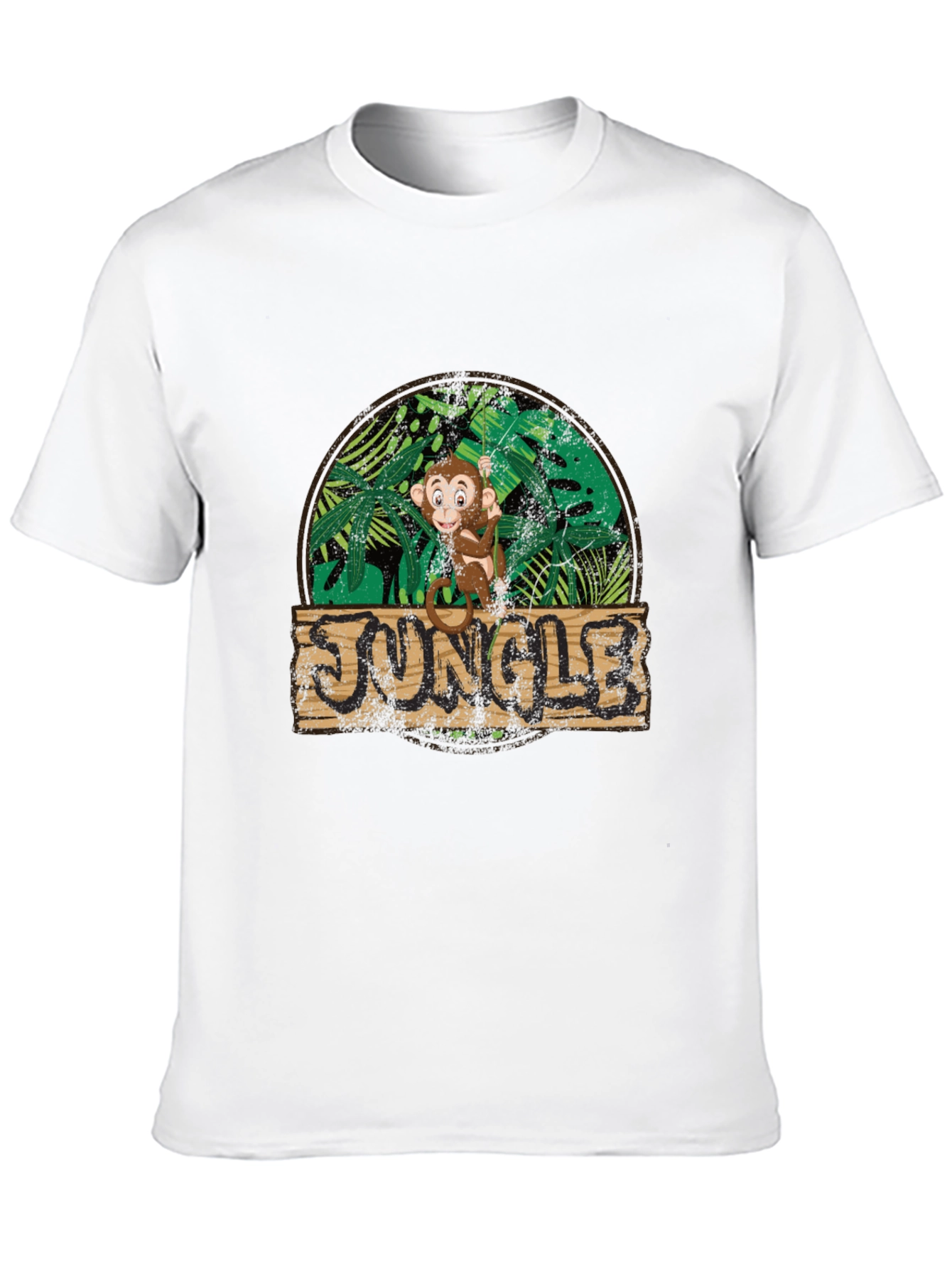 Black Jungle Monkey Graphic Tee - Funky Design view 10