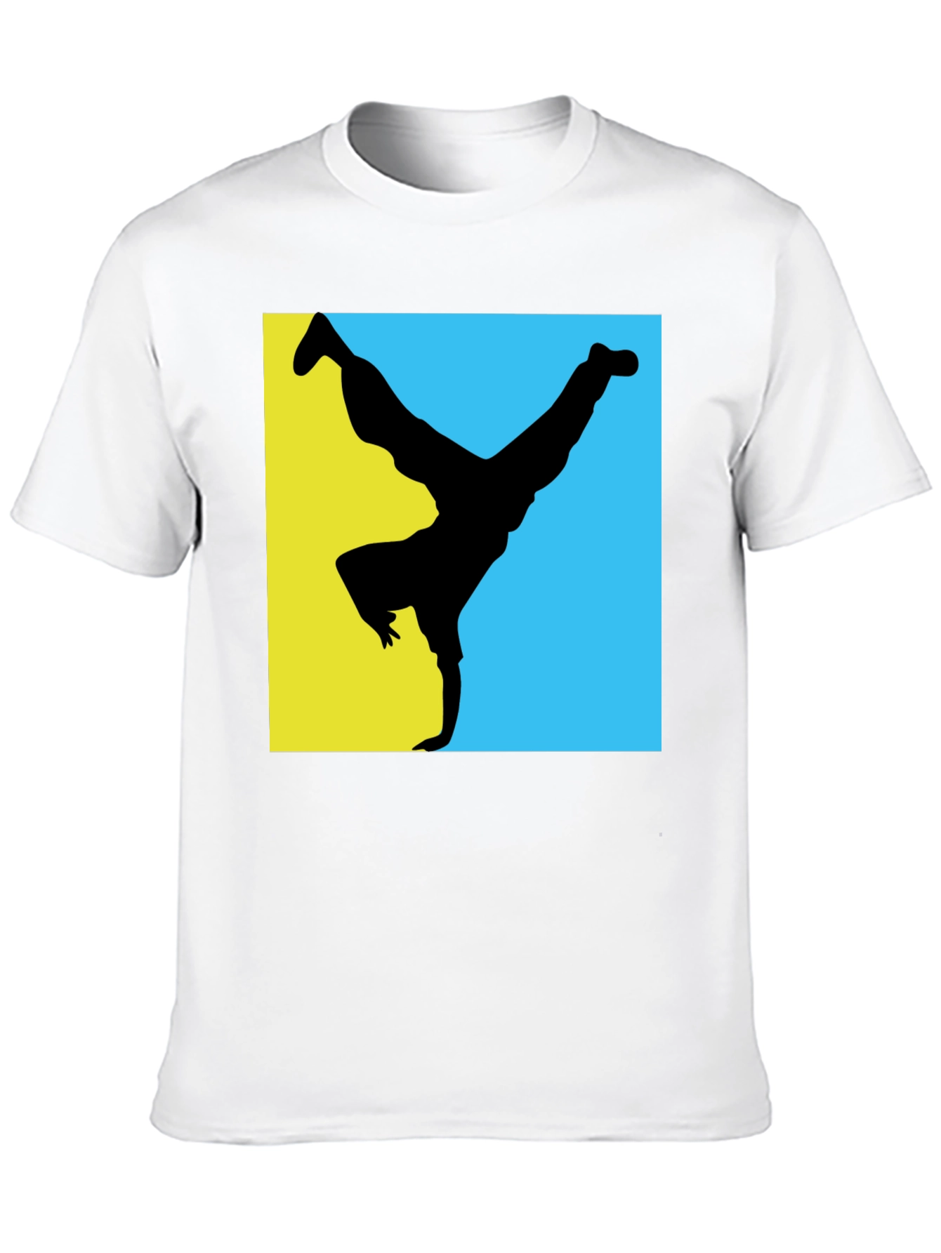 Black B-Boy Silhouette Graphic Tee - Black view 10