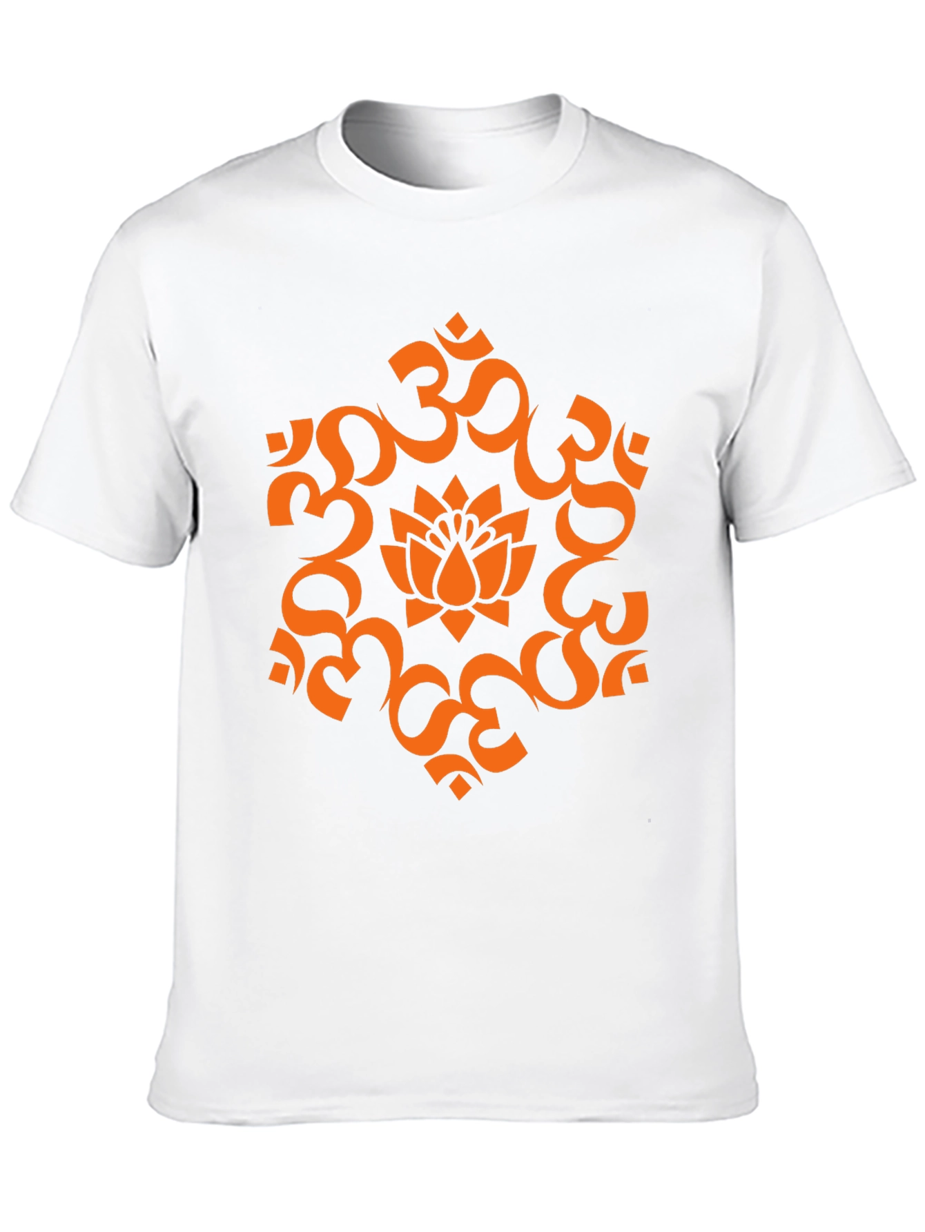 Black Om Lotus Graphic Tee - Spiritual Black T-Shirt view 10