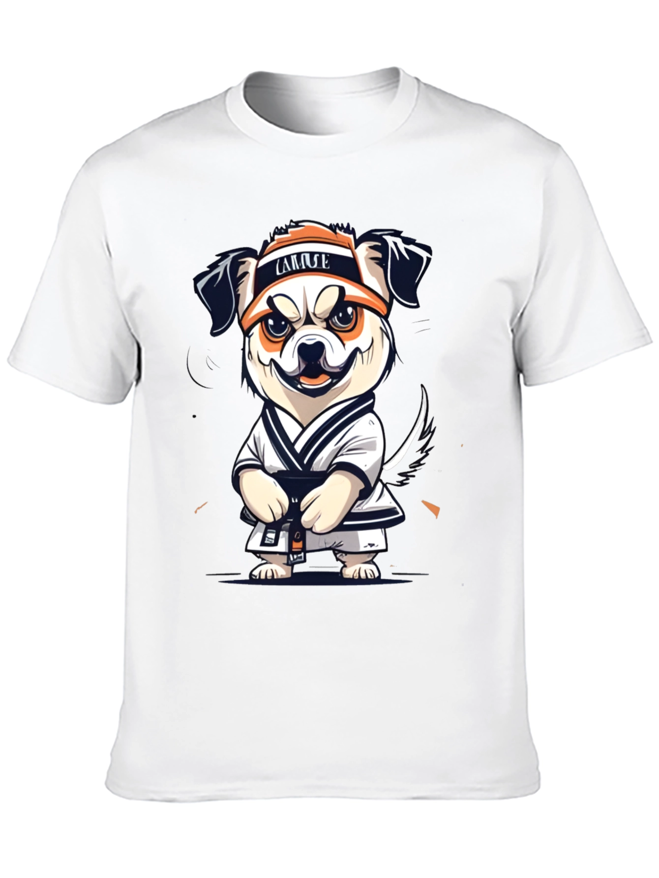 Black Karate Dog Graphic T-Shirt view 10