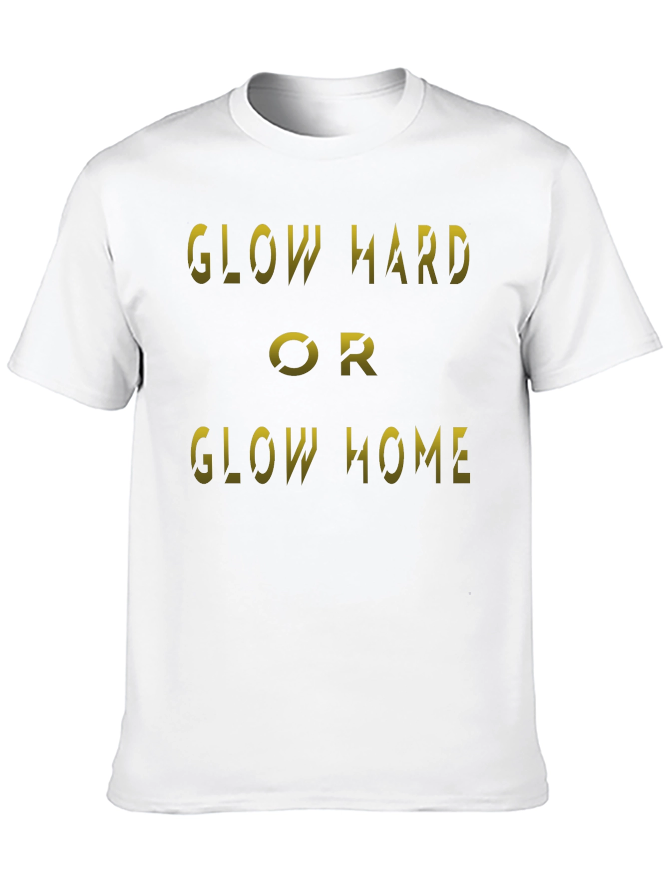 Black Glow Hard or Glow Home Black T-Shirt view 10
