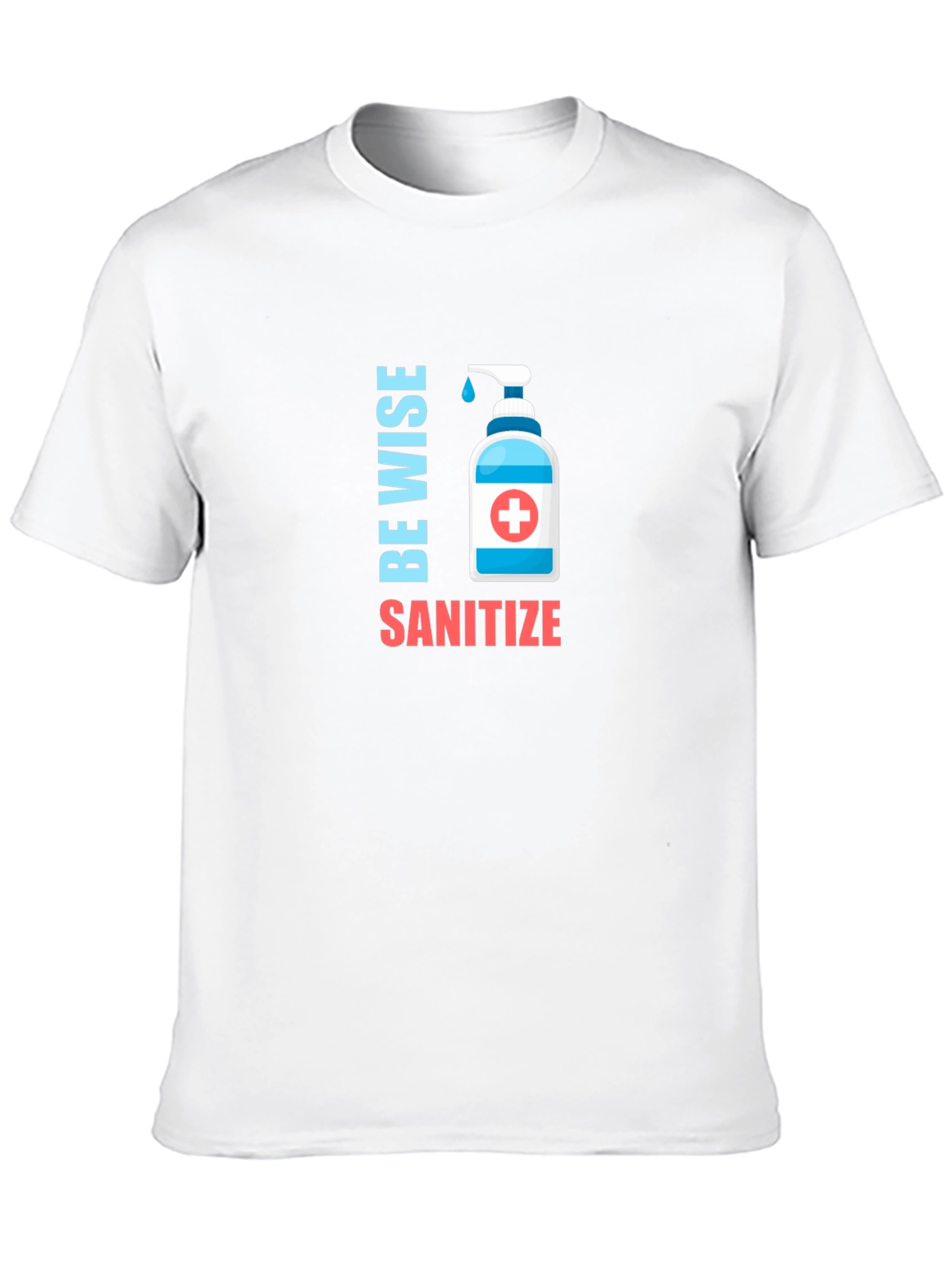 Black Be Wise Sanitize Graphic T-Shirt view 10