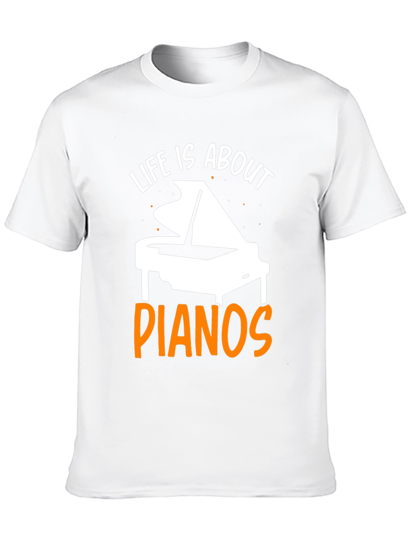 Black Life Is About Pianos Black T-Shirt view 10