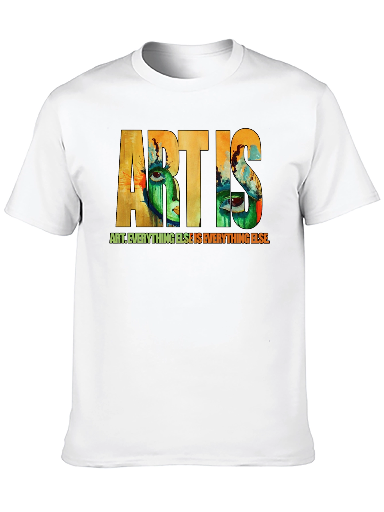 Black Abstract Art T-Shirt - Express Yourself view 10