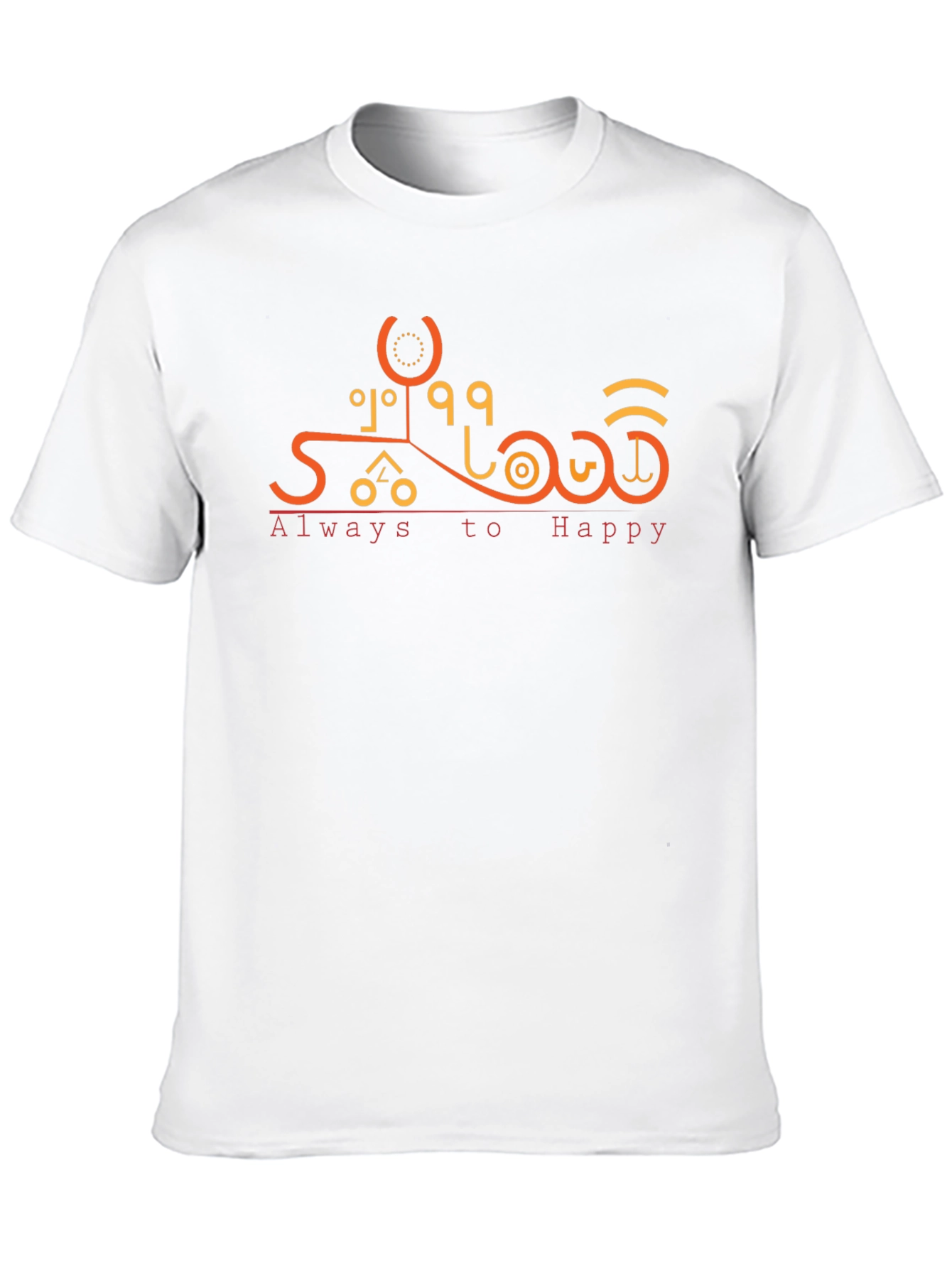 Black Always to Happy Graphic T-Shirt - Unique Design view 10