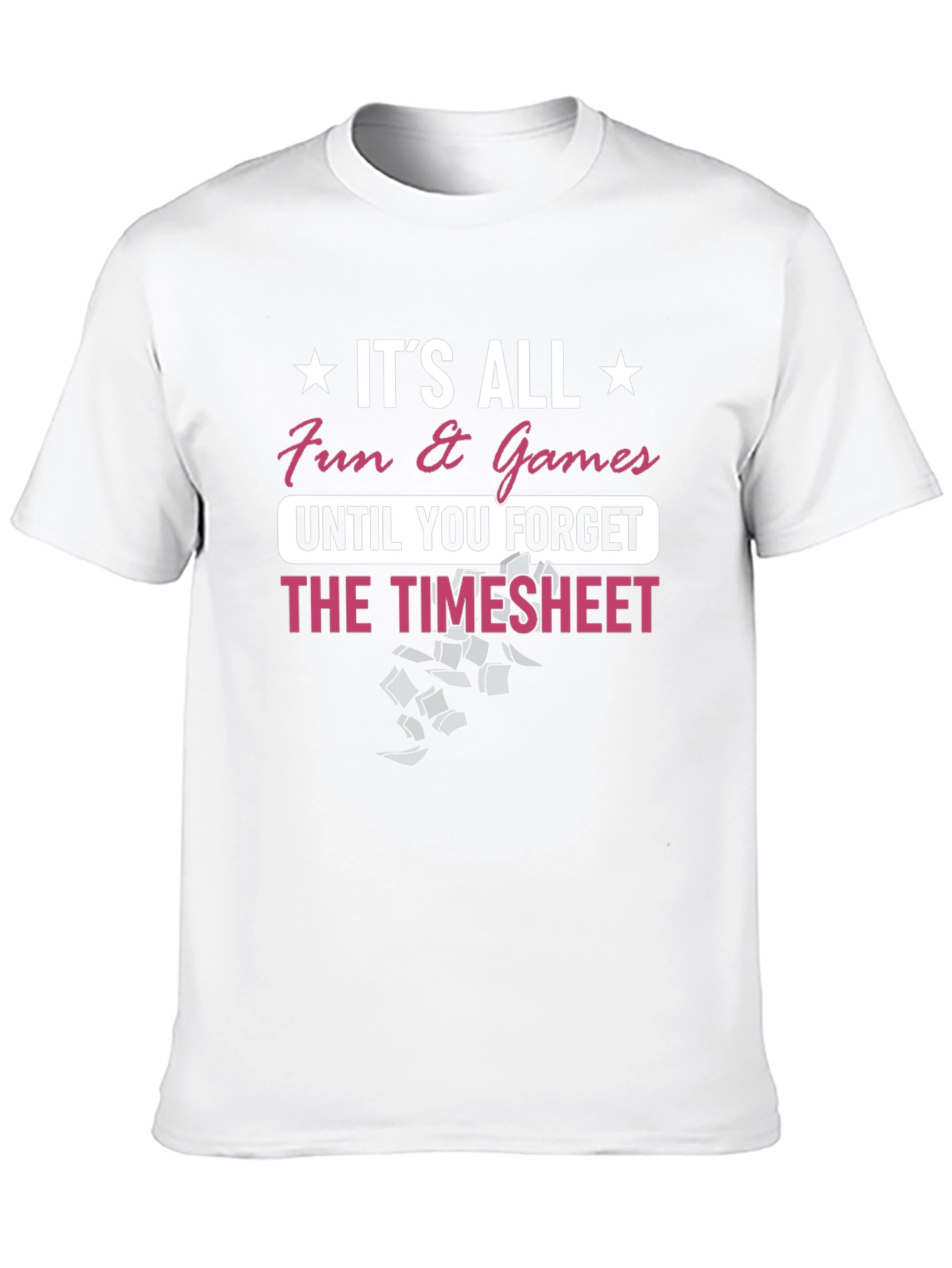 Black Fun & Games Timesheet Graphic T-Shirt view 10