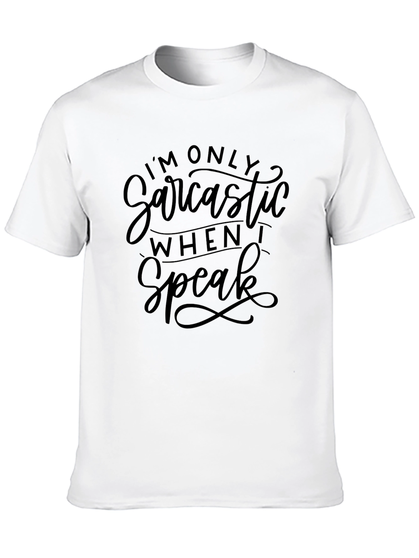 Black Sarcastic T-Shirt - Humorous Graphic Tee view 10