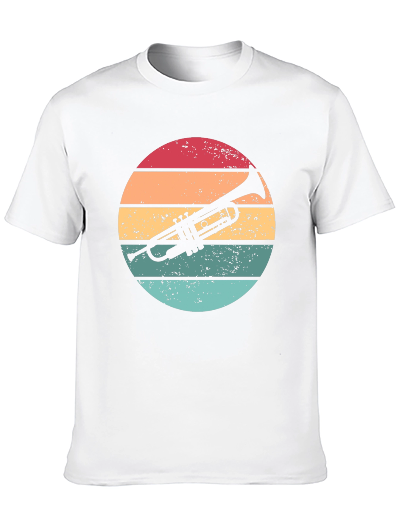 Black Retro Trumpet Graphic Tee view 10