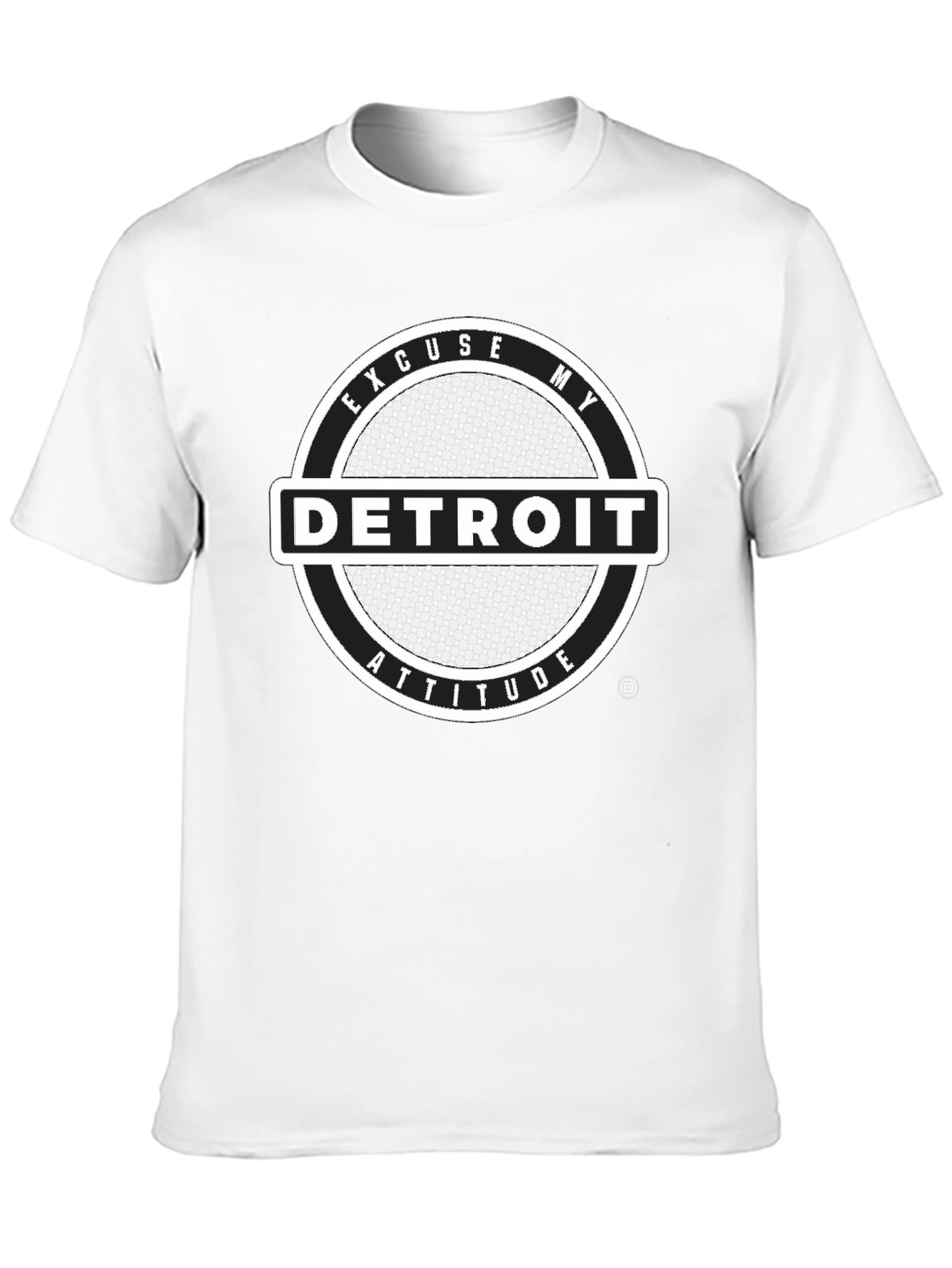 Black Detroit Attitude Black Graphic Tee view 10
