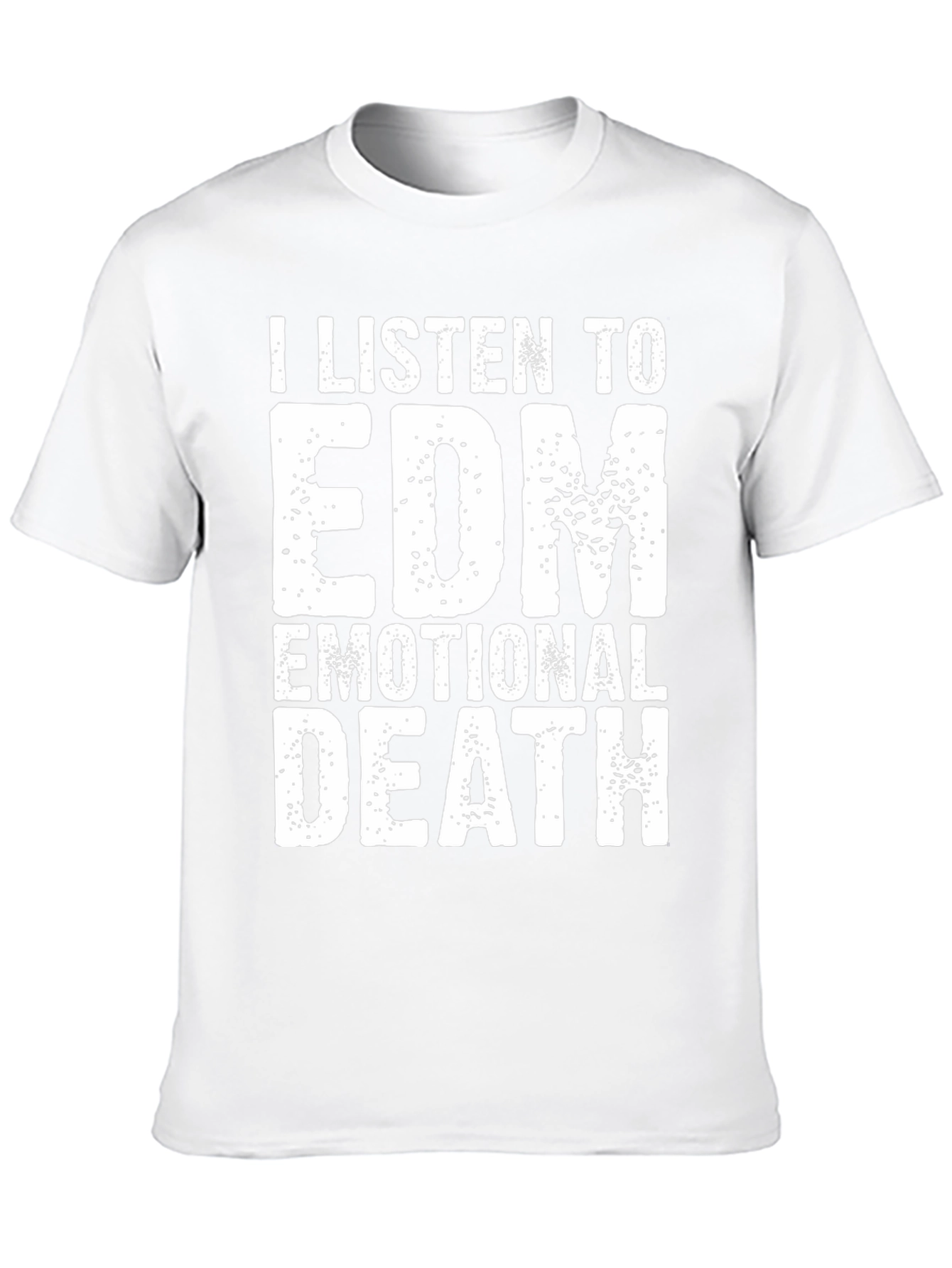 Black EDM Emotional Death Graphic Tee view 10