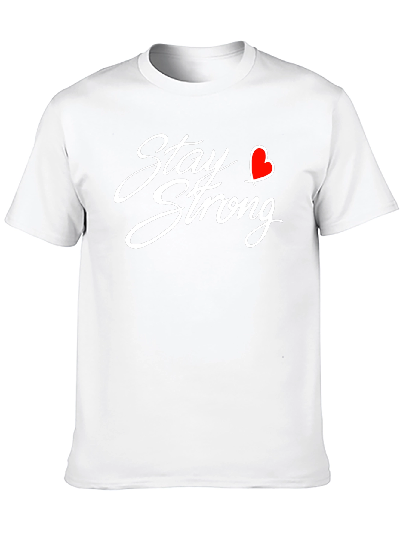Black Stay Strong Heart Graphic T-Shirt view 10