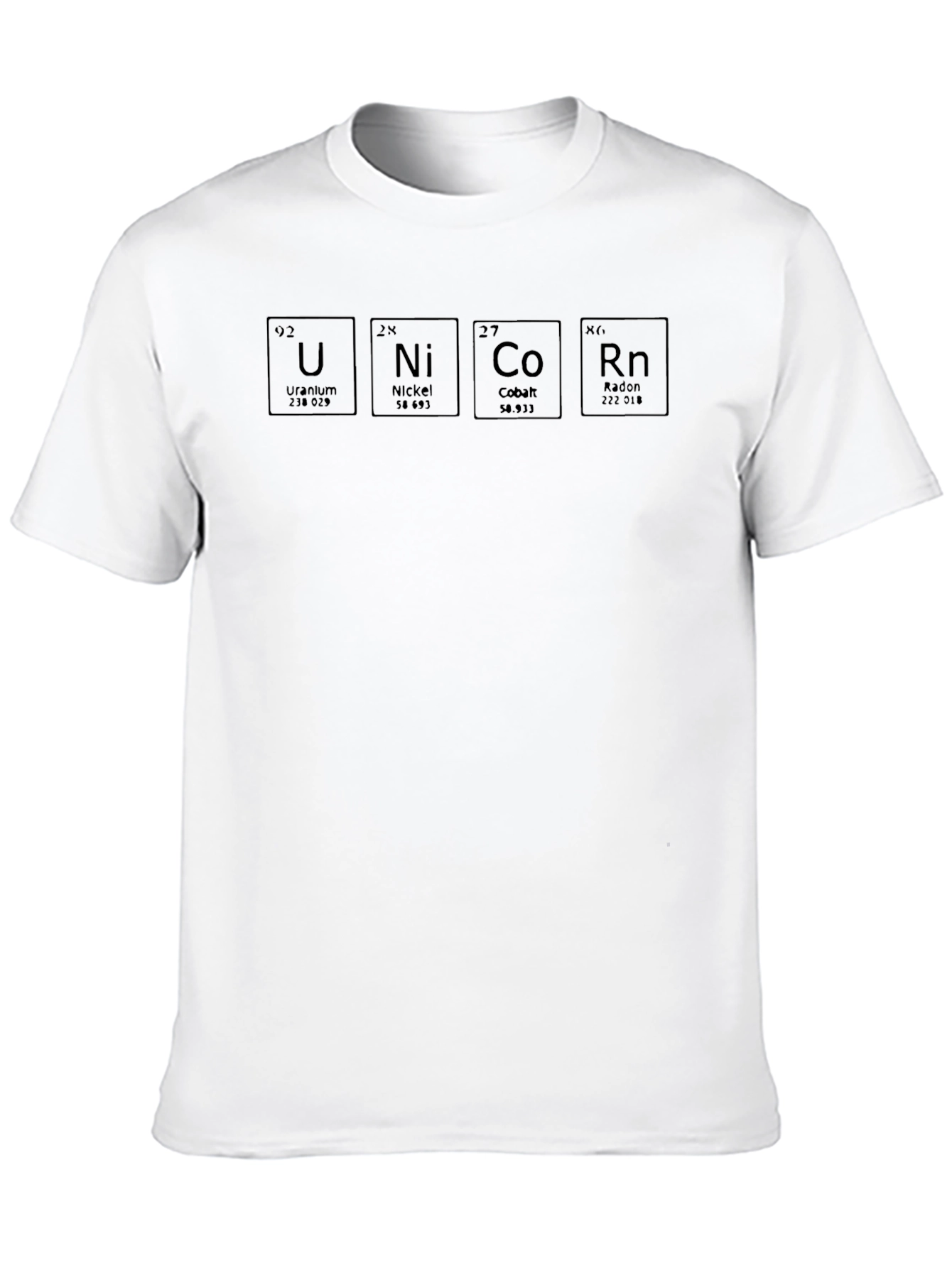 Black Periodic Table UNiCoRn T-Shirt view 10