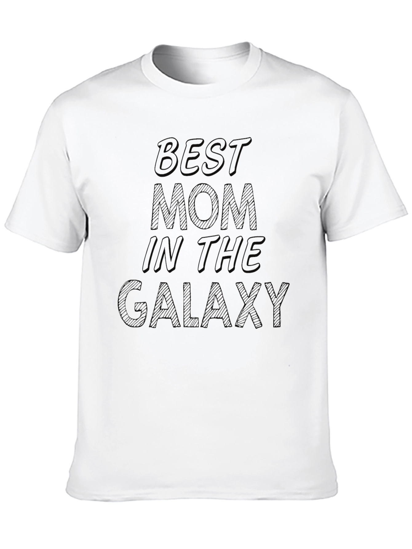 Black Best Mom in the Galaxy T-Shirt - Black view 10