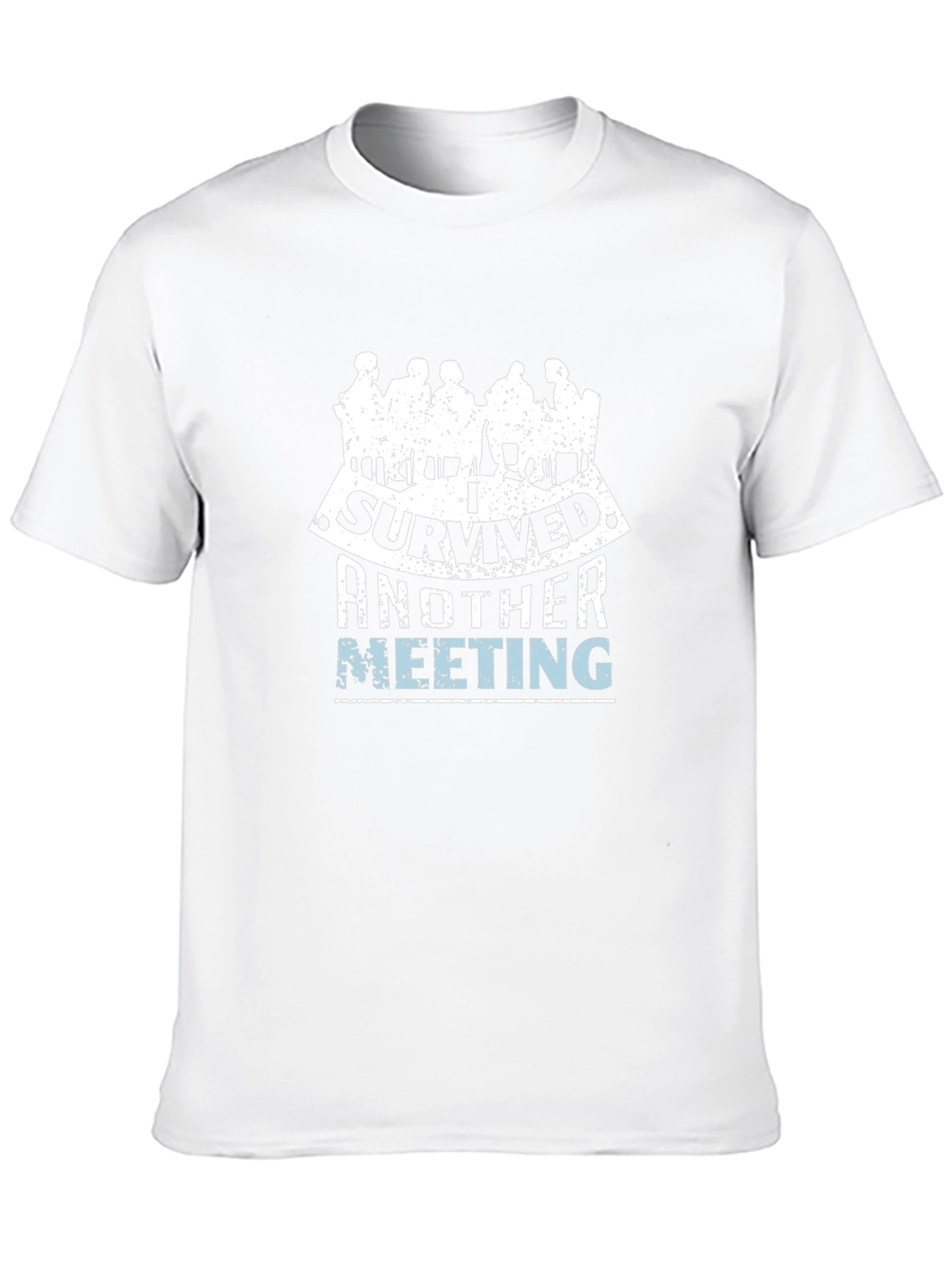 Black I Survived Another Meeting Graphic Tee - Black view 10
