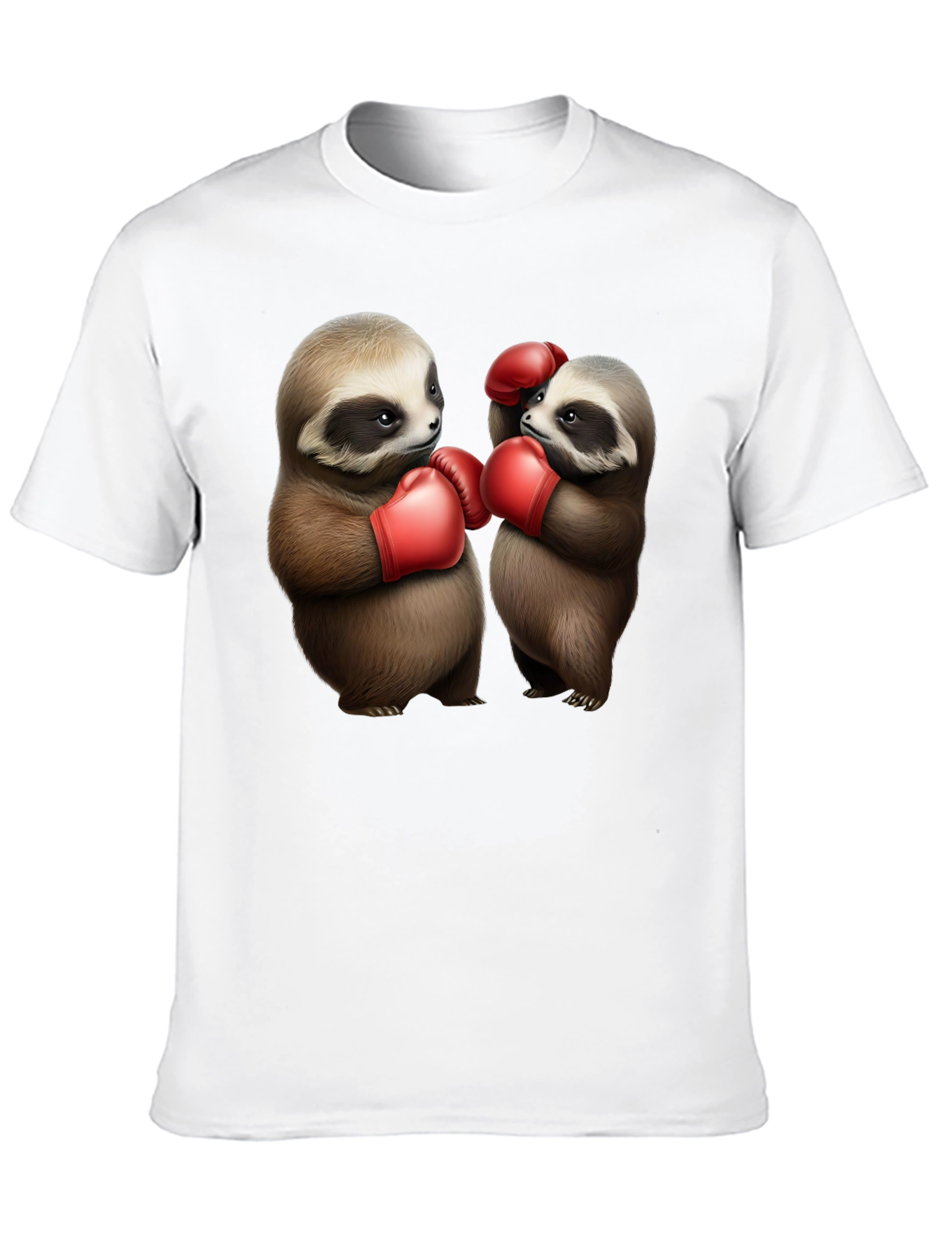 Black Sloth Boxing T-Shirt: Funny Animal Tee view 10