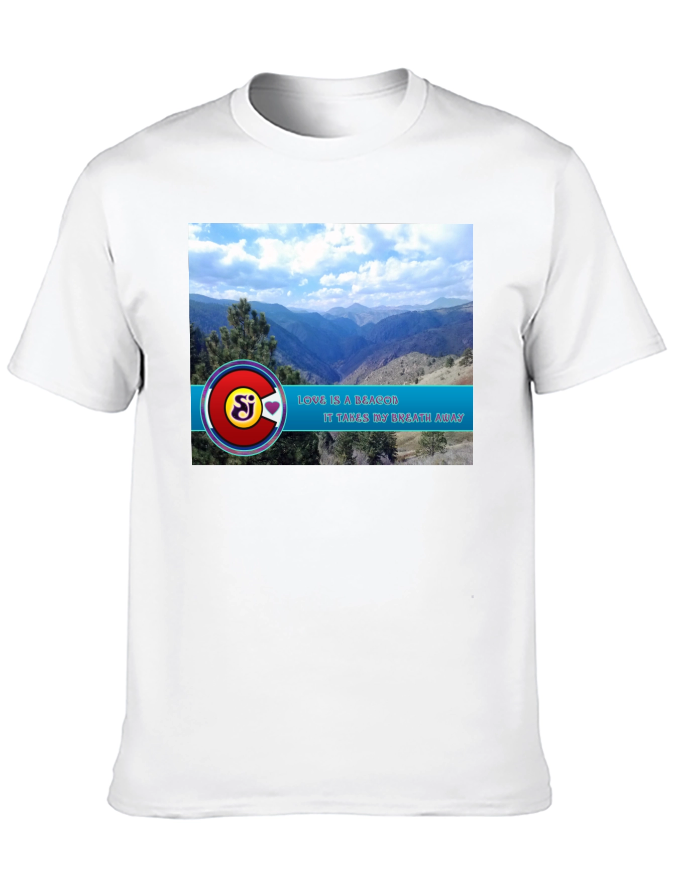 Black Scenic Mountain View Graphic Tee view 10