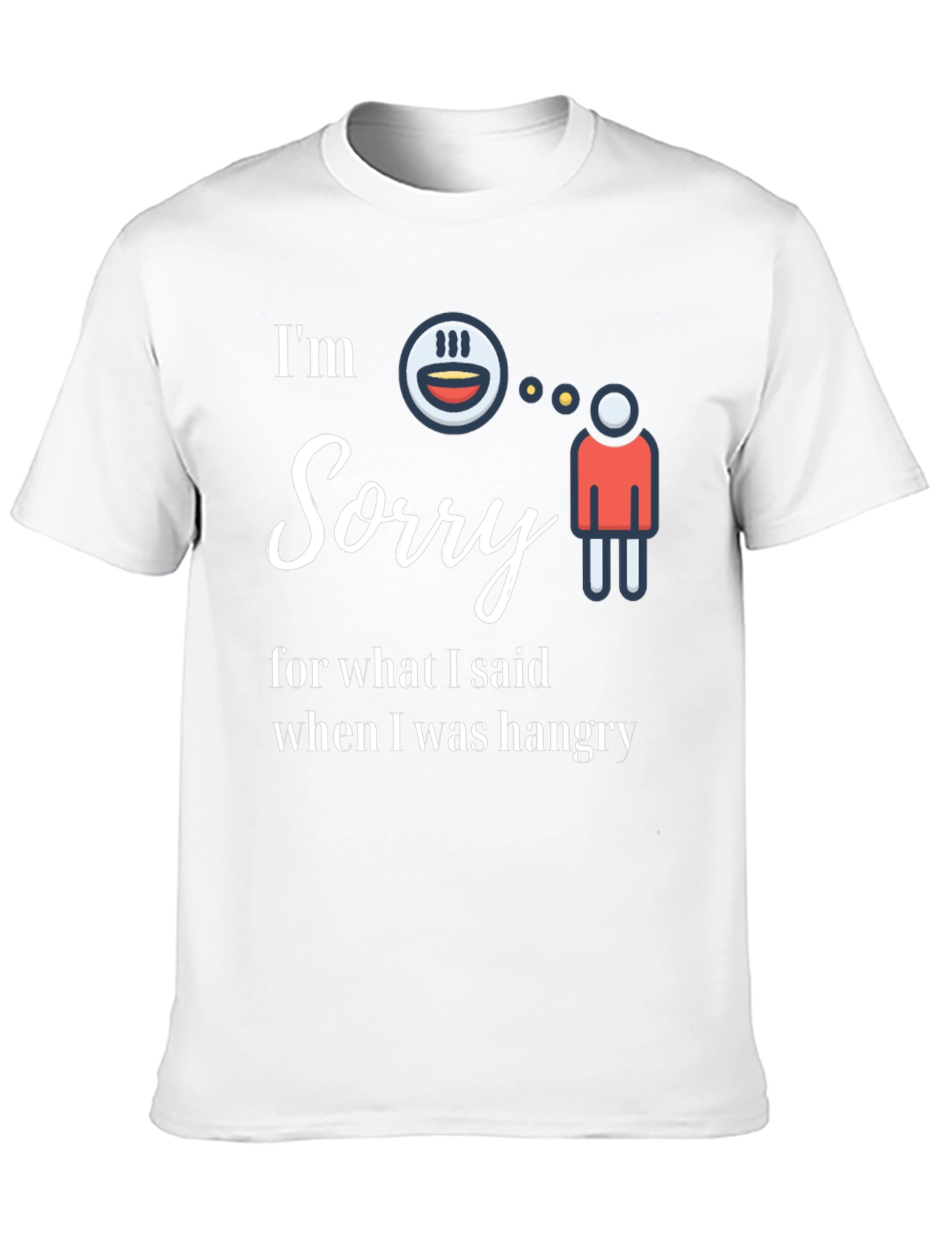 Black Funny "Hangry" Graphic Tee - I'm Sorry Shirt view 10