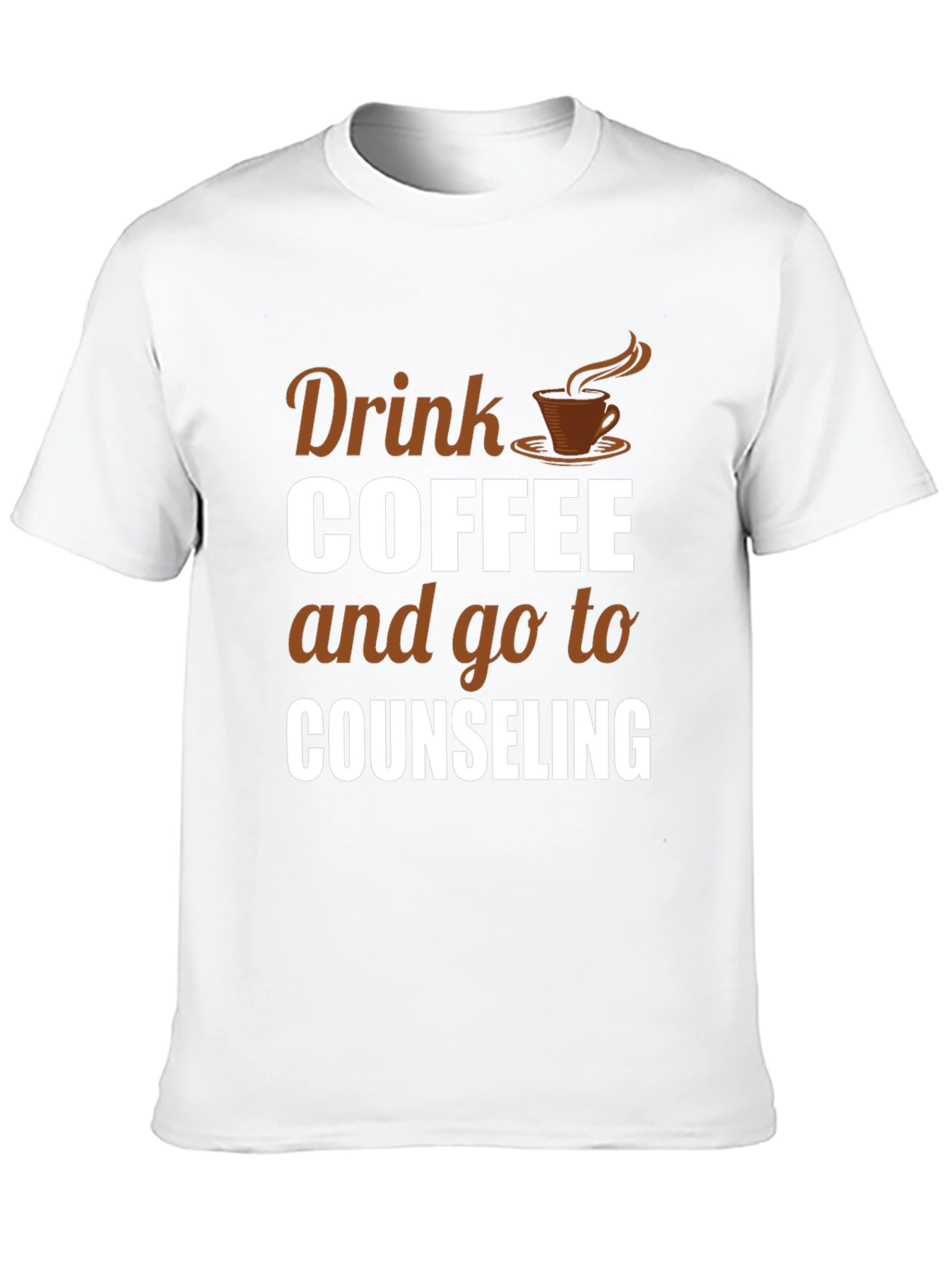 Black Drink Coffee Counseling T-Shirt view 10