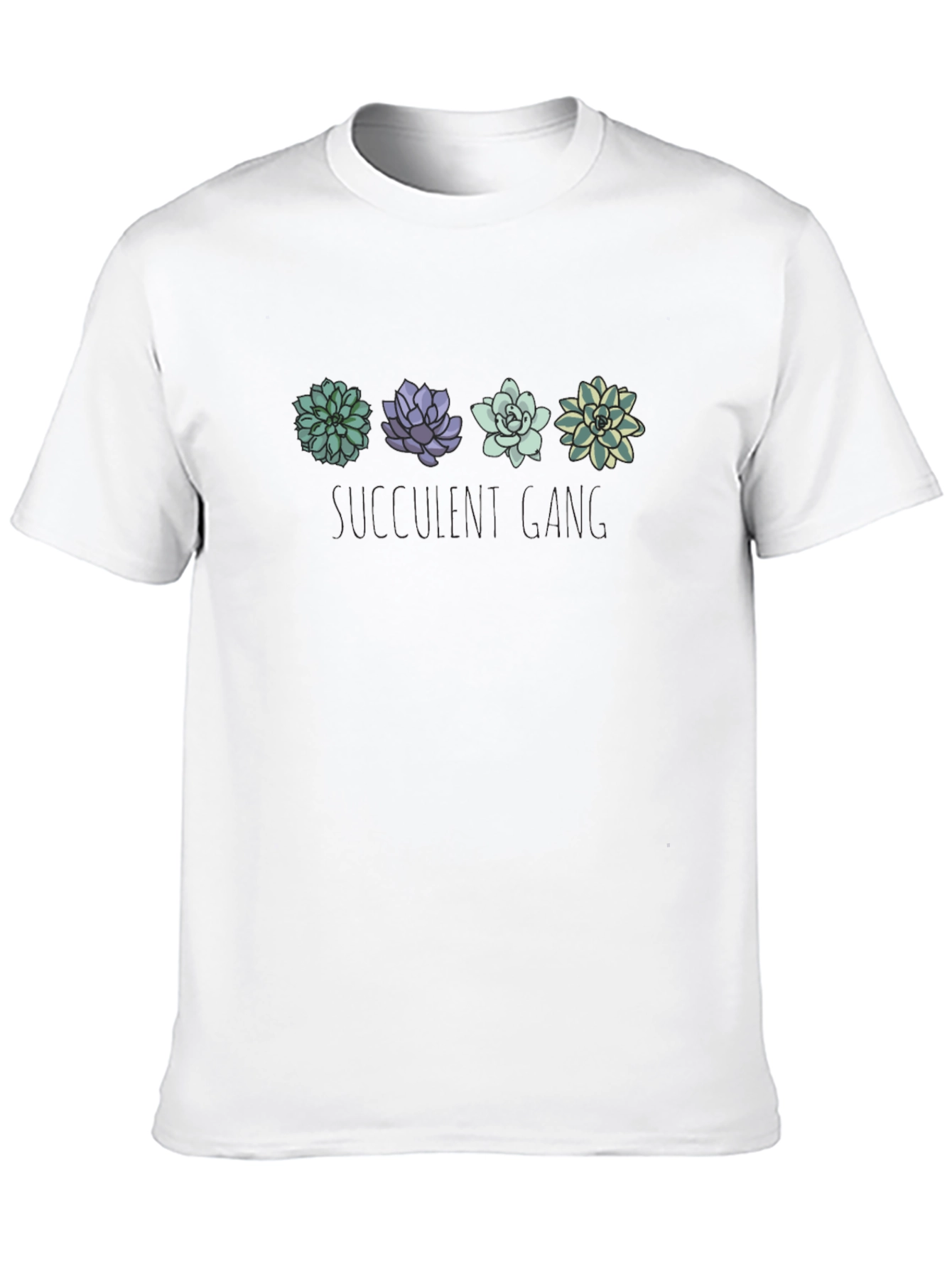 Black Succulent Crewneck T-Shirt - Black view 10