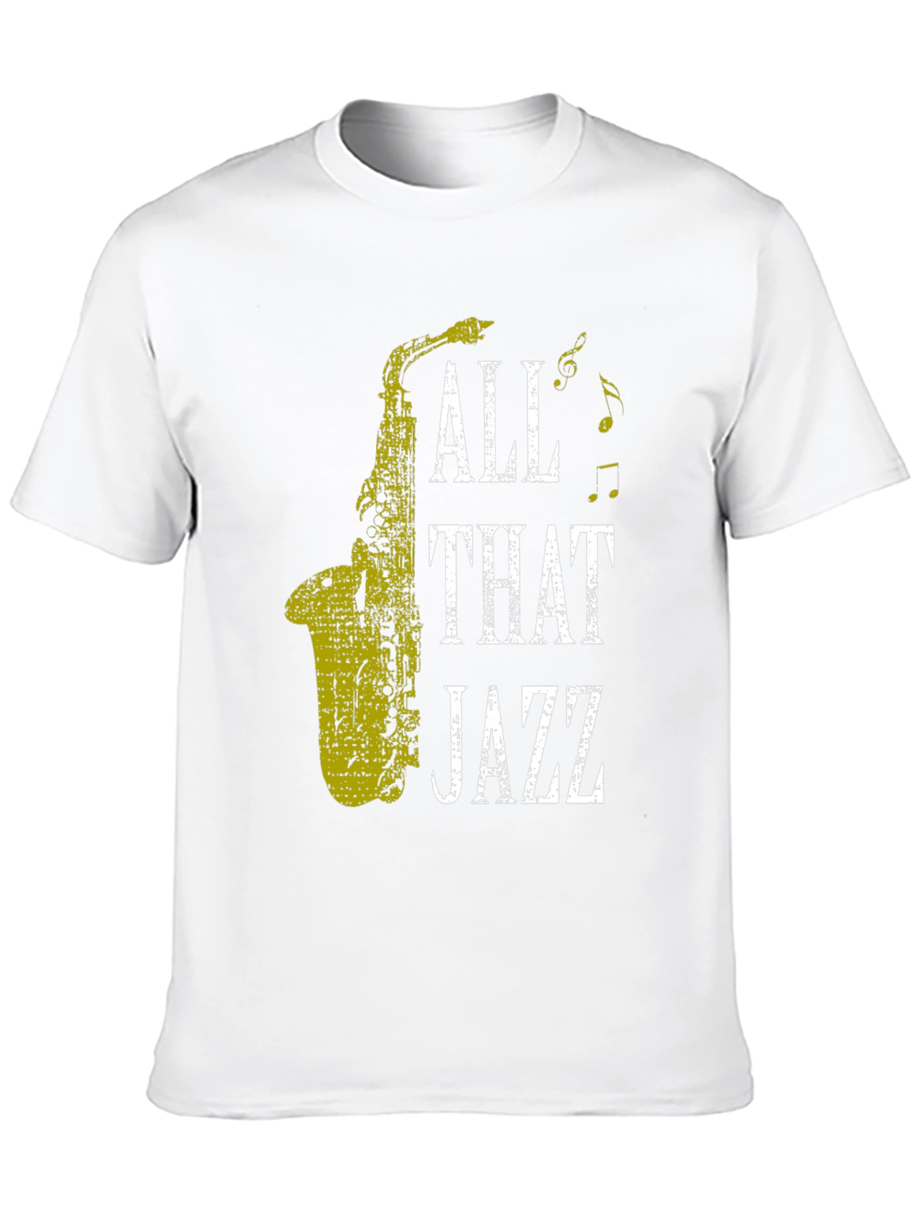 Black All That Jazz Saxophone T-Shirt view 10