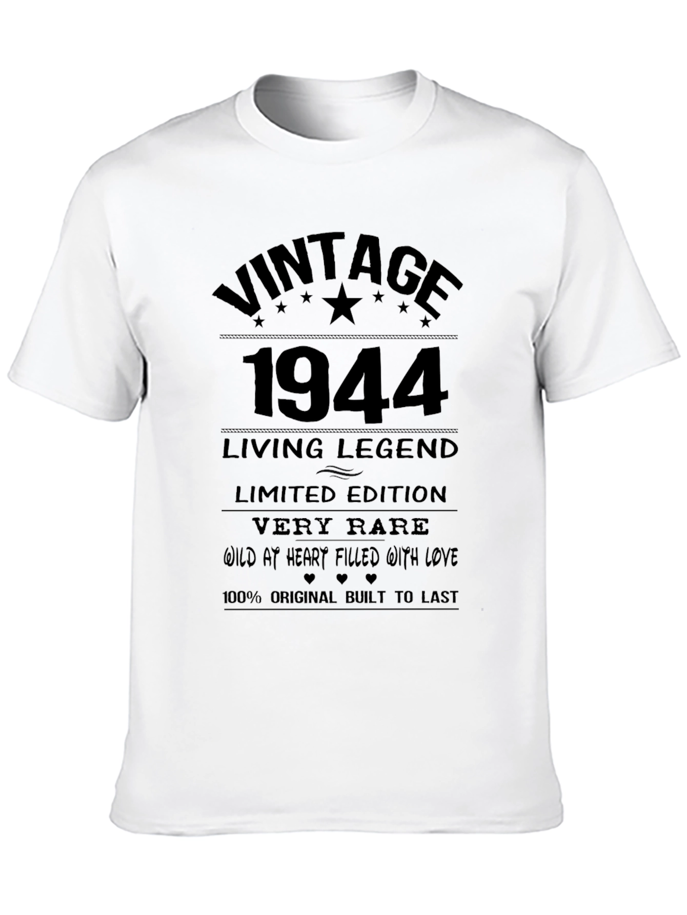 Black Vintage 1944 Living Legend T-Shirt view 10