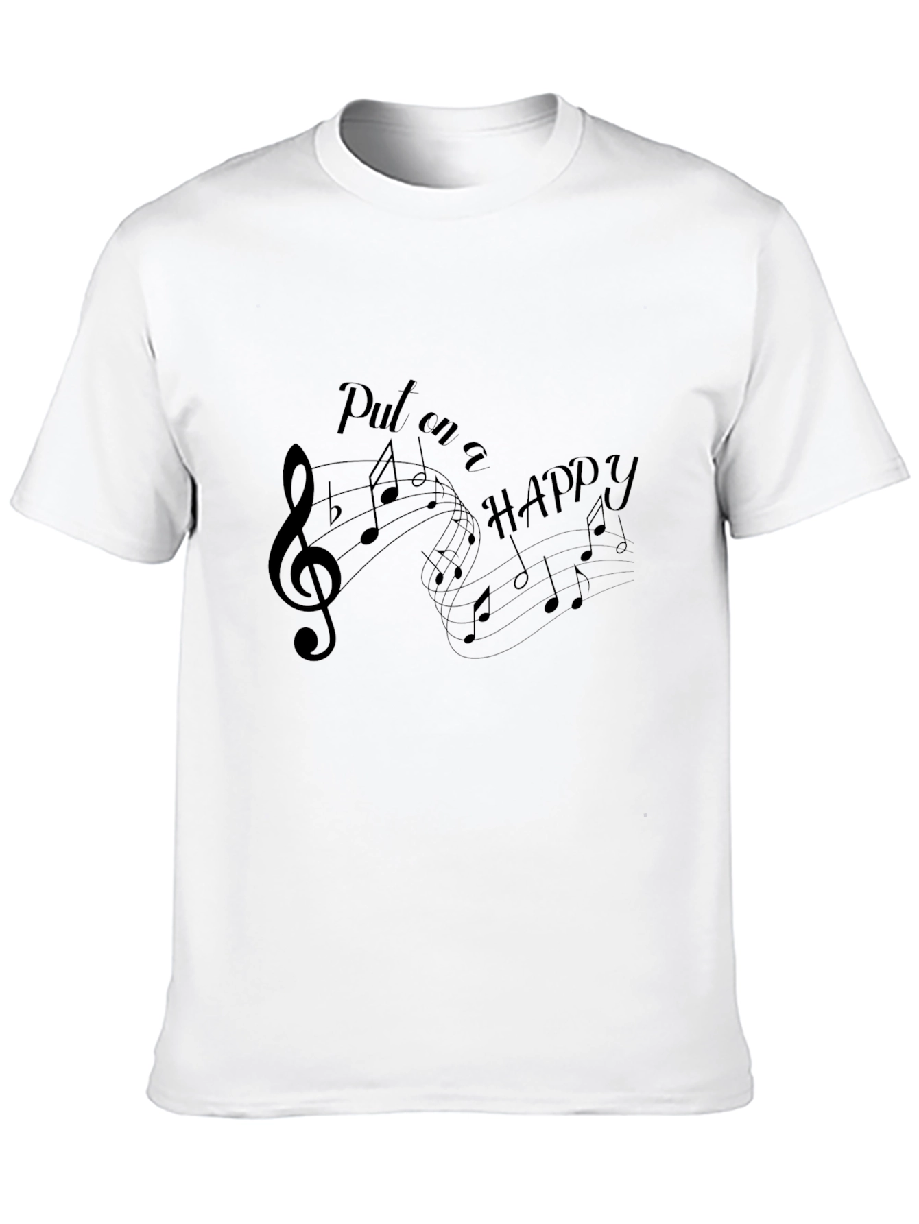 Black Musical Note Graphic T-Shirt - Black view 10