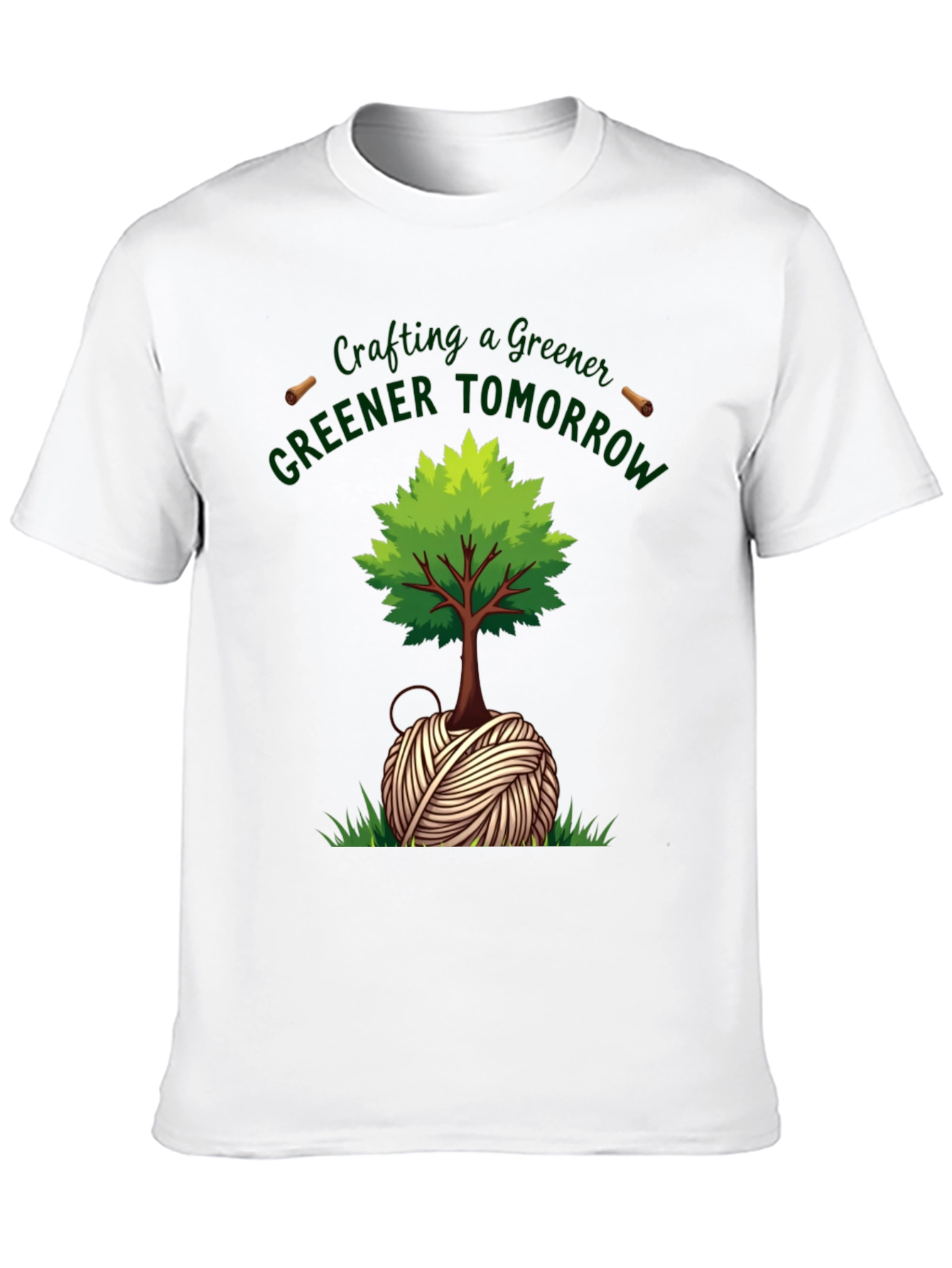 Black Crafting a Greener Tomorrow T-Shirt view 10