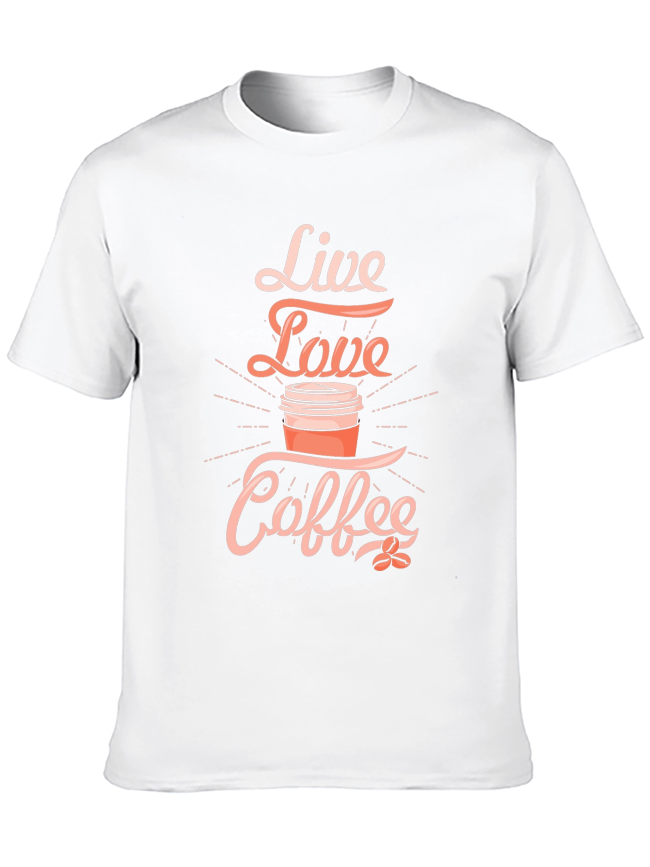 Black Live Love Coffee Black T-Shirt view 10