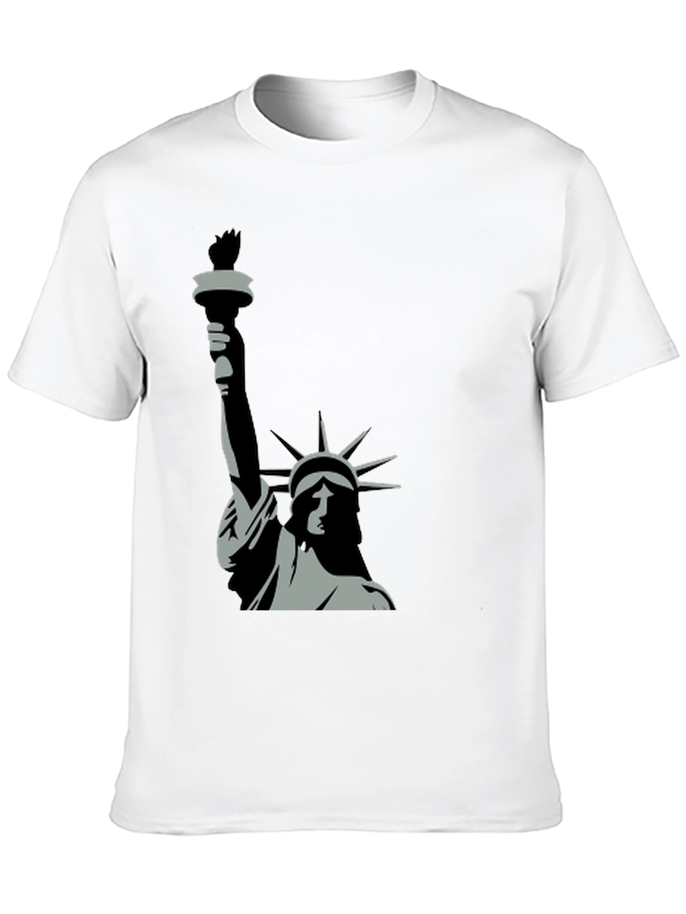 Black Statue of Liberty Graphic Tee - Black view 10