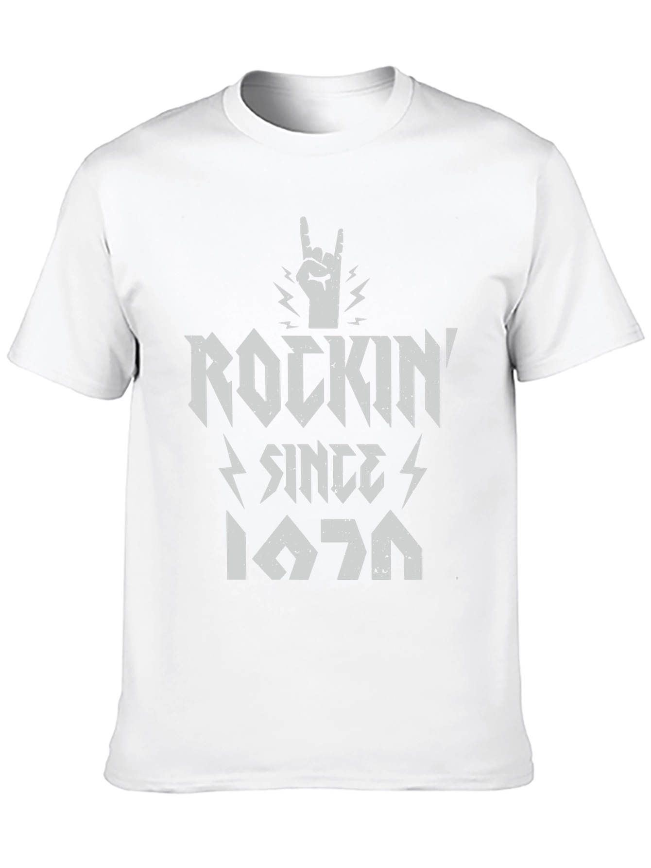 Black Rockin' Since 1976 Graphic Tee view 10