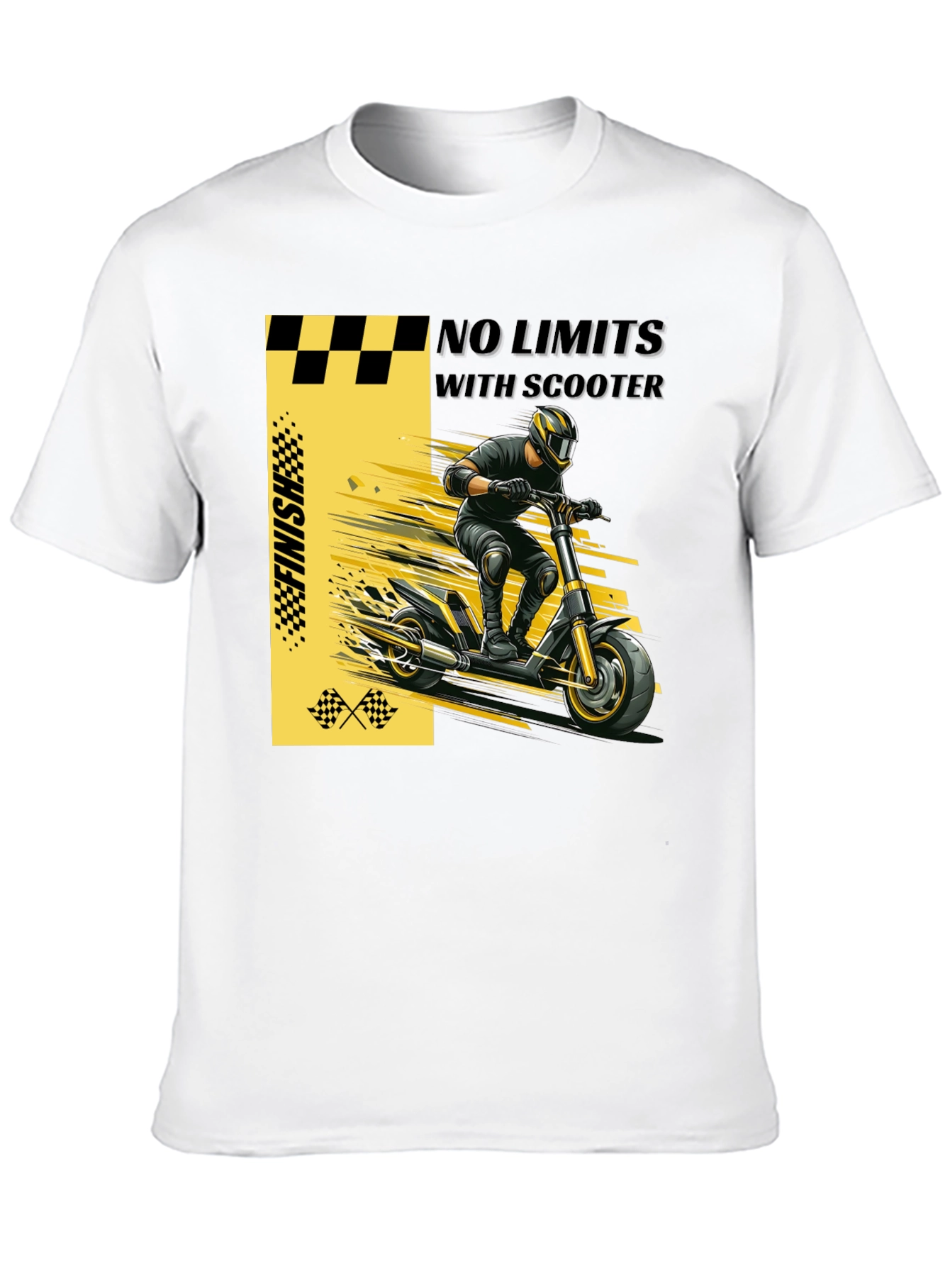 Black No Limits Scooter Graphic T-Shirt view 10