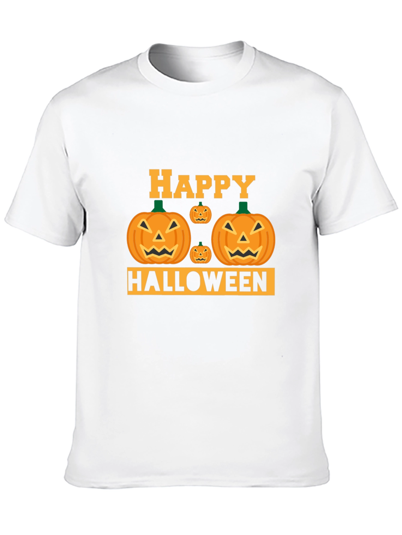 Black Happy Halloween Pumpkin T-Shirt view 10